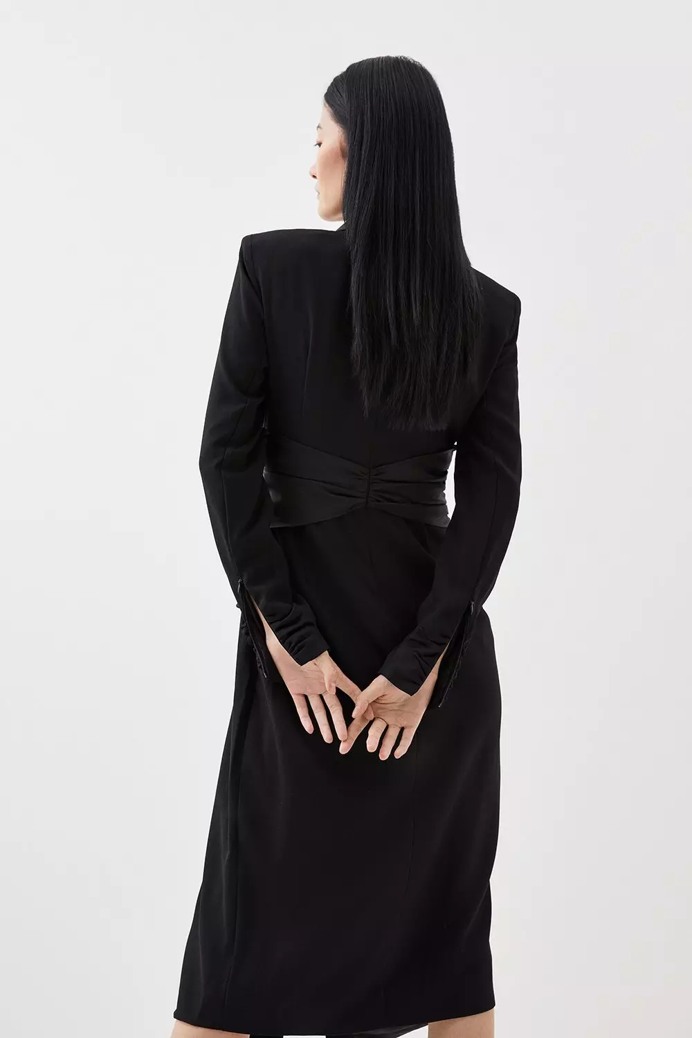 Black tuxedo outlet midi dress