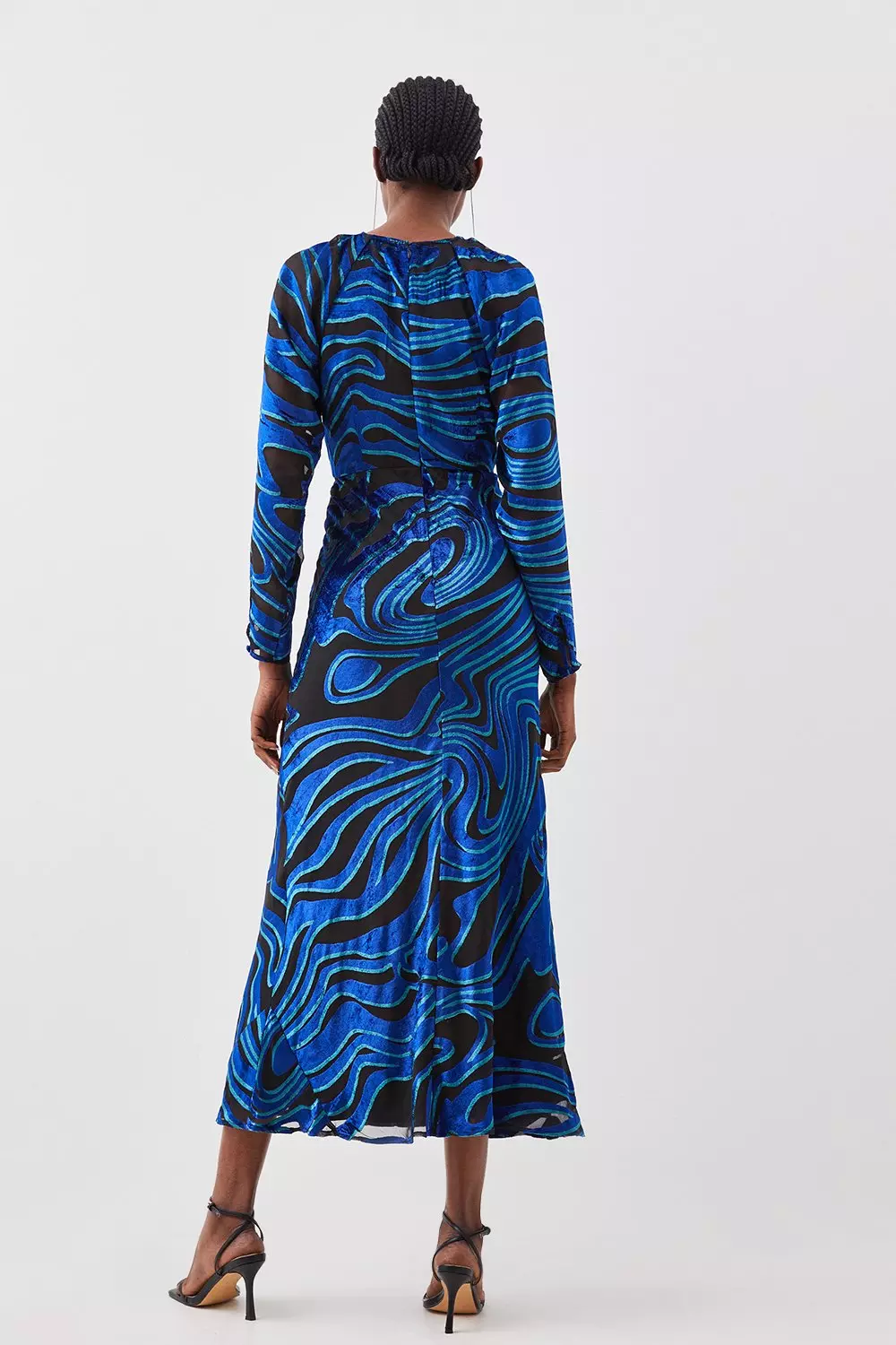 MUTHEU Velvet and Ankara Dress by fokfashion - Mid-length Dresses