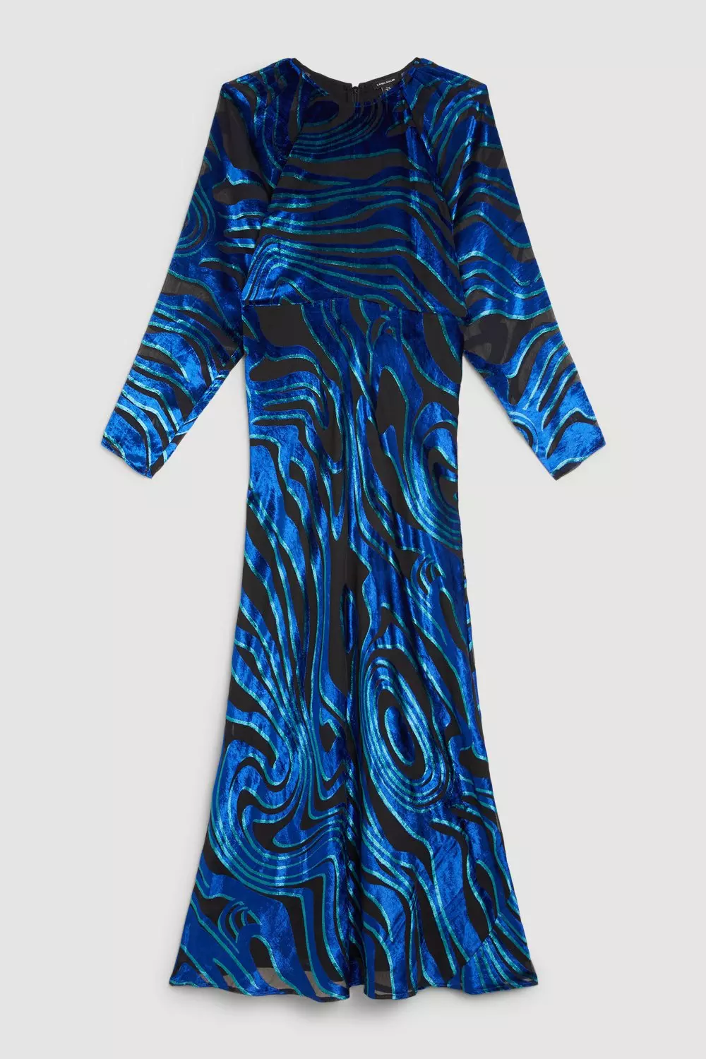 Karen millen blue velvet on sale dress