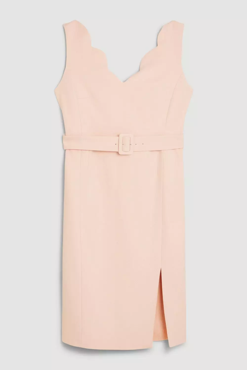 Light pink scalloped clearance dress