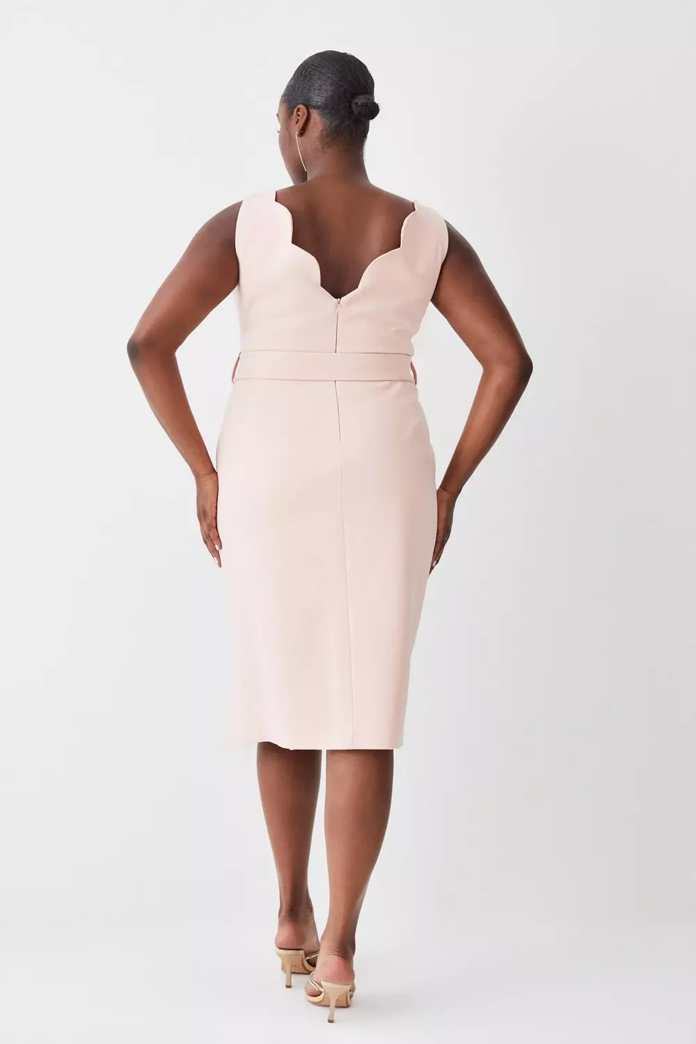 Karen millen peach clearance dress