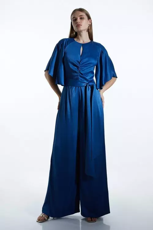 Karen millen cheap blue jumpsuit