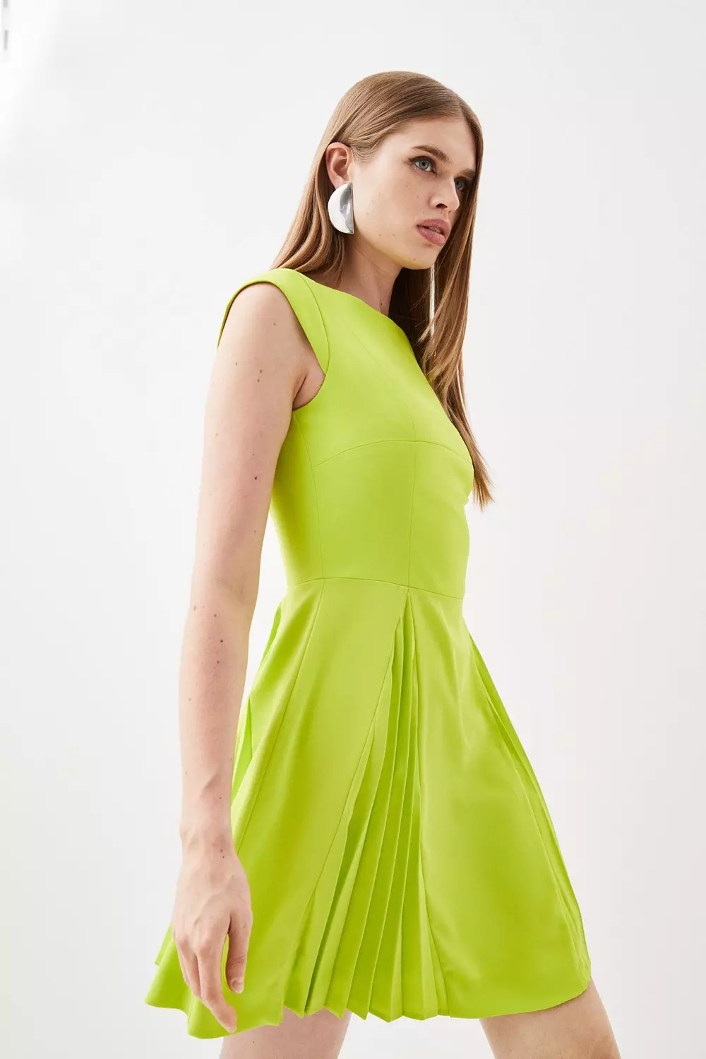 Lime green hotsell skater dress