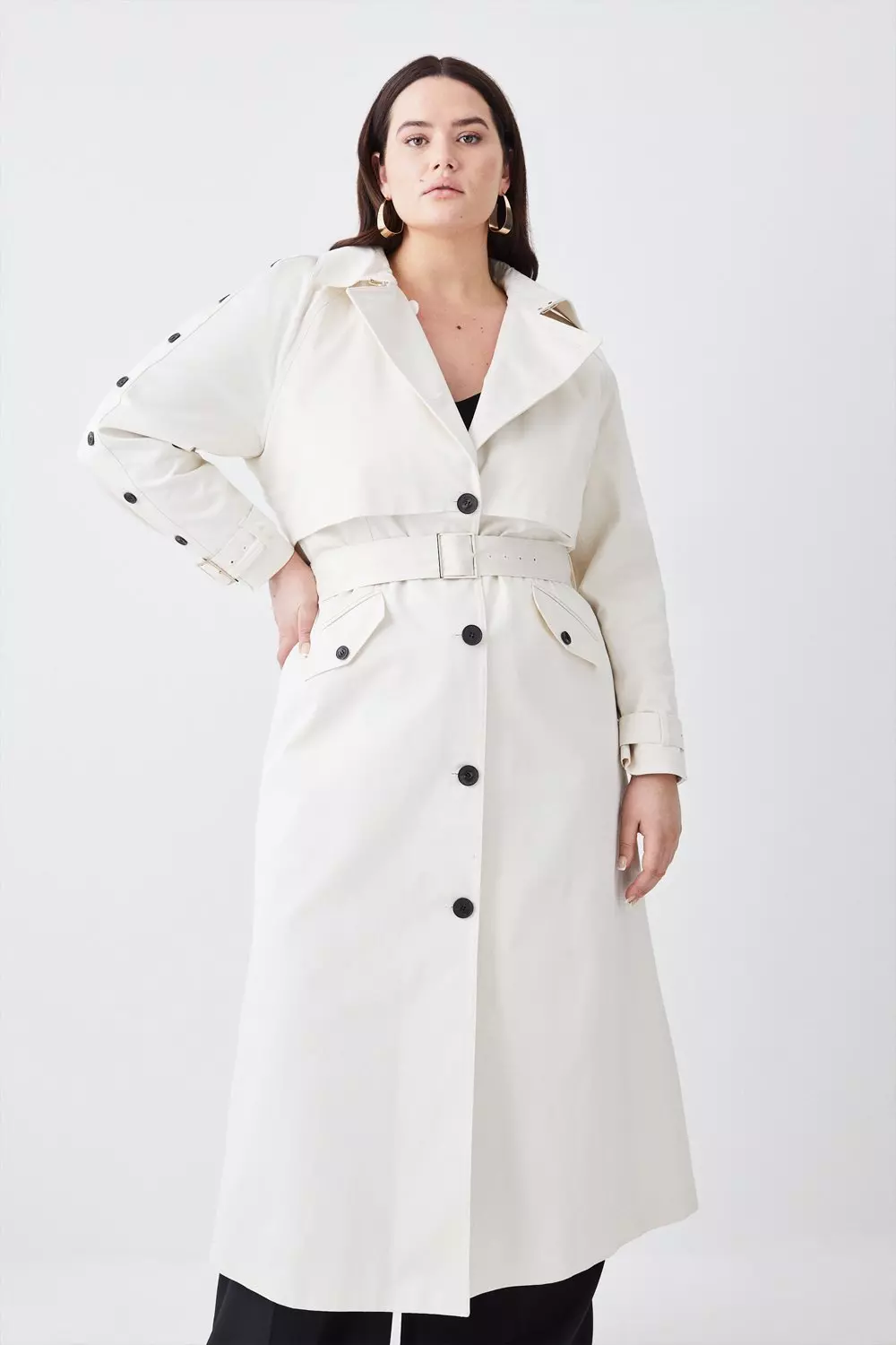 Ivory trench clearance coat womens