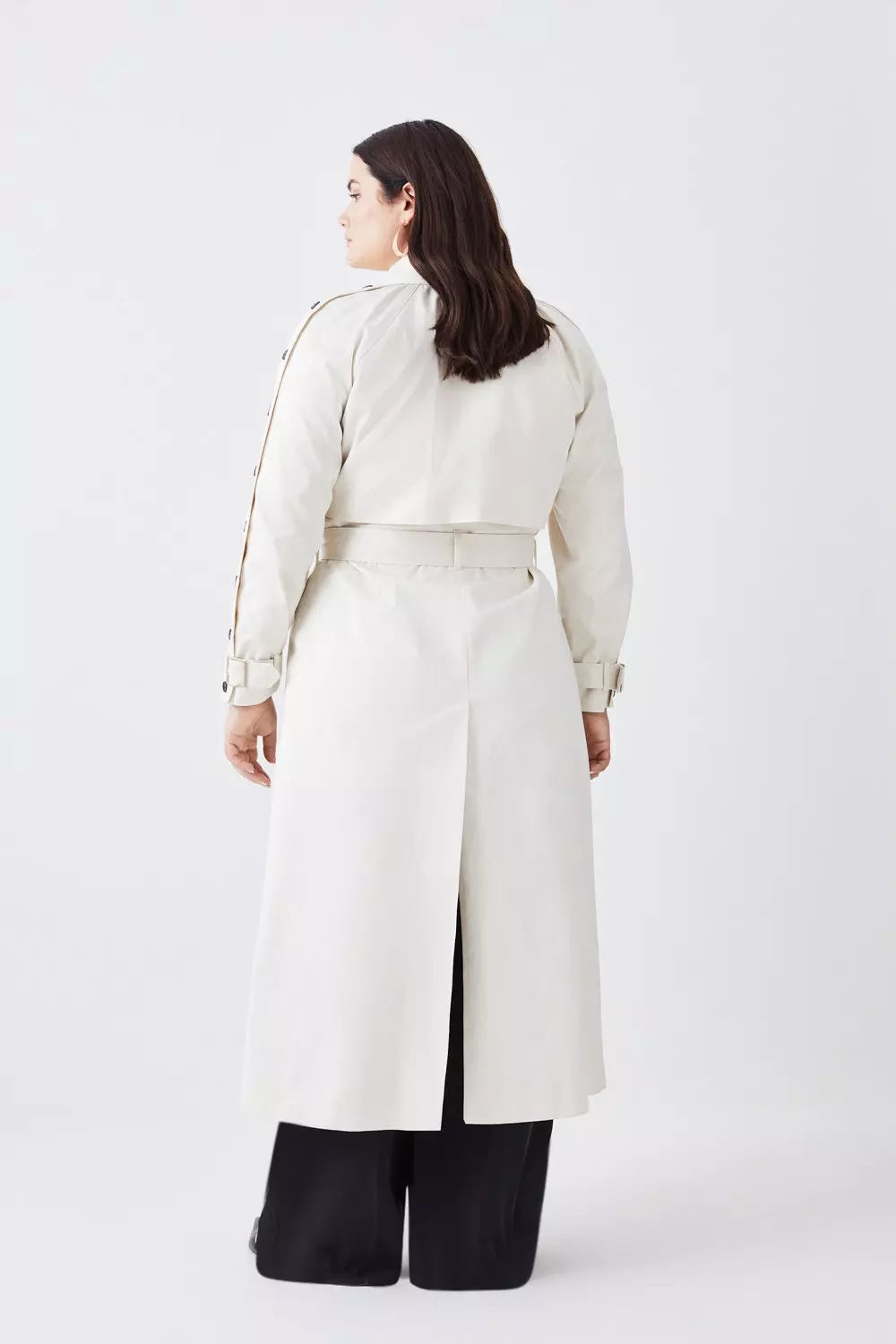 Plus size cheap maxi trench coat