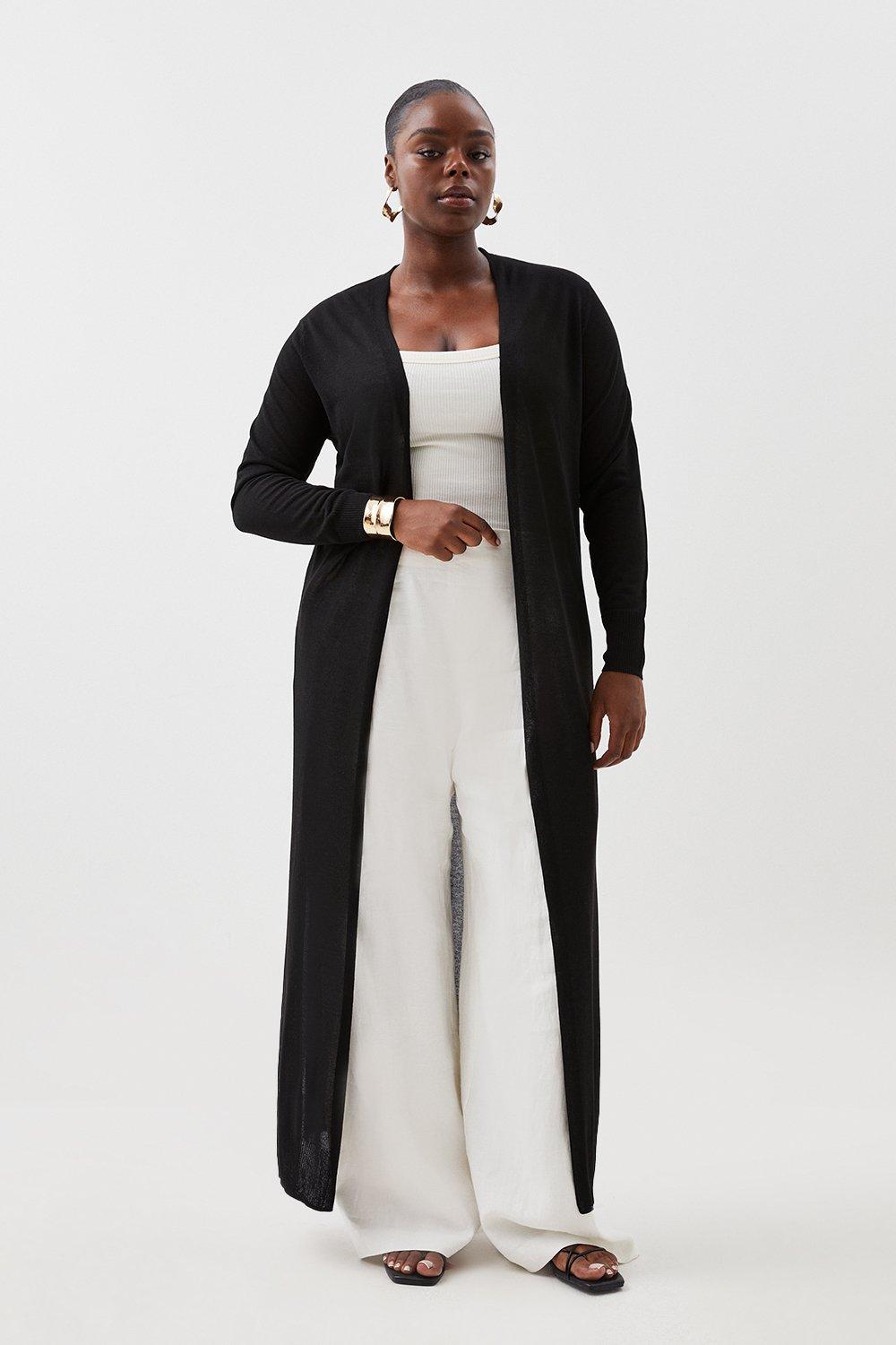 Long black hotsell duster cardigan