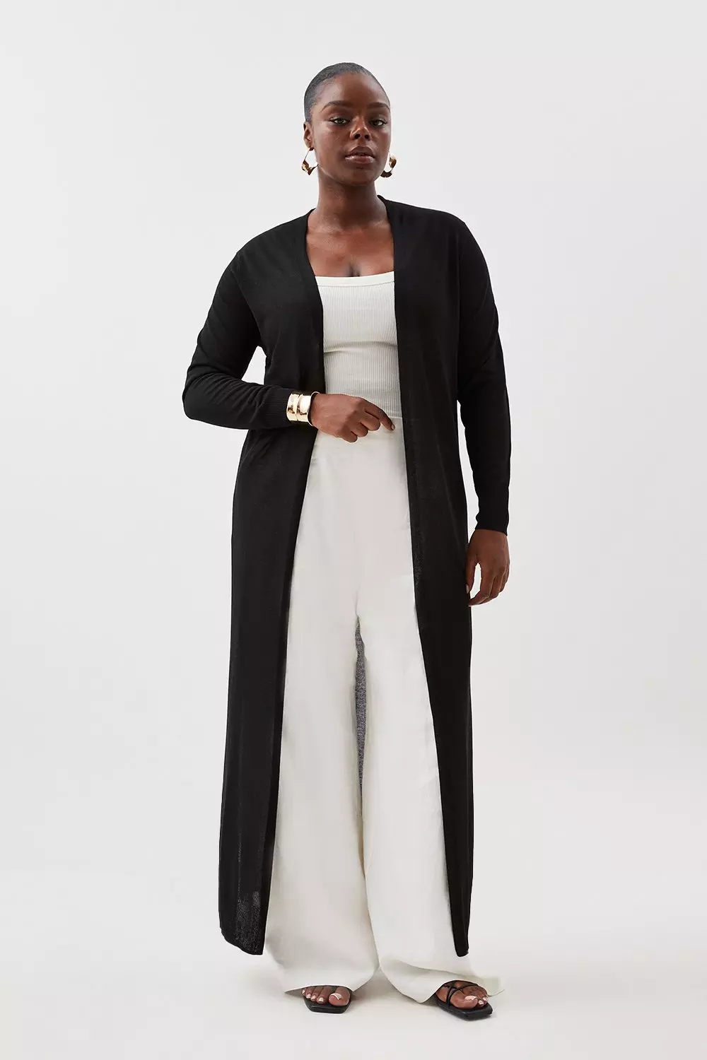 Long black clearance cardigan plus size