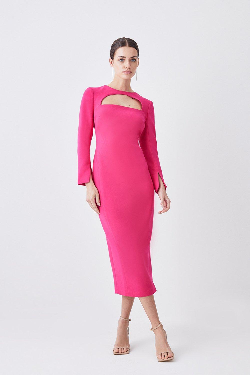 Pencil cut hotsell dress with sleeves