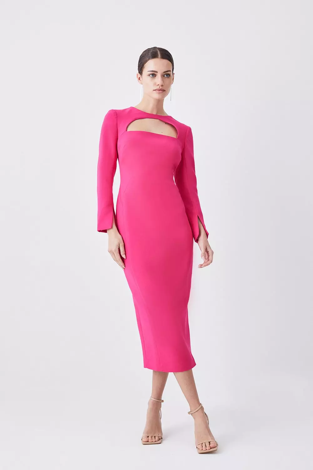 Karen millen fuschia clearance dress