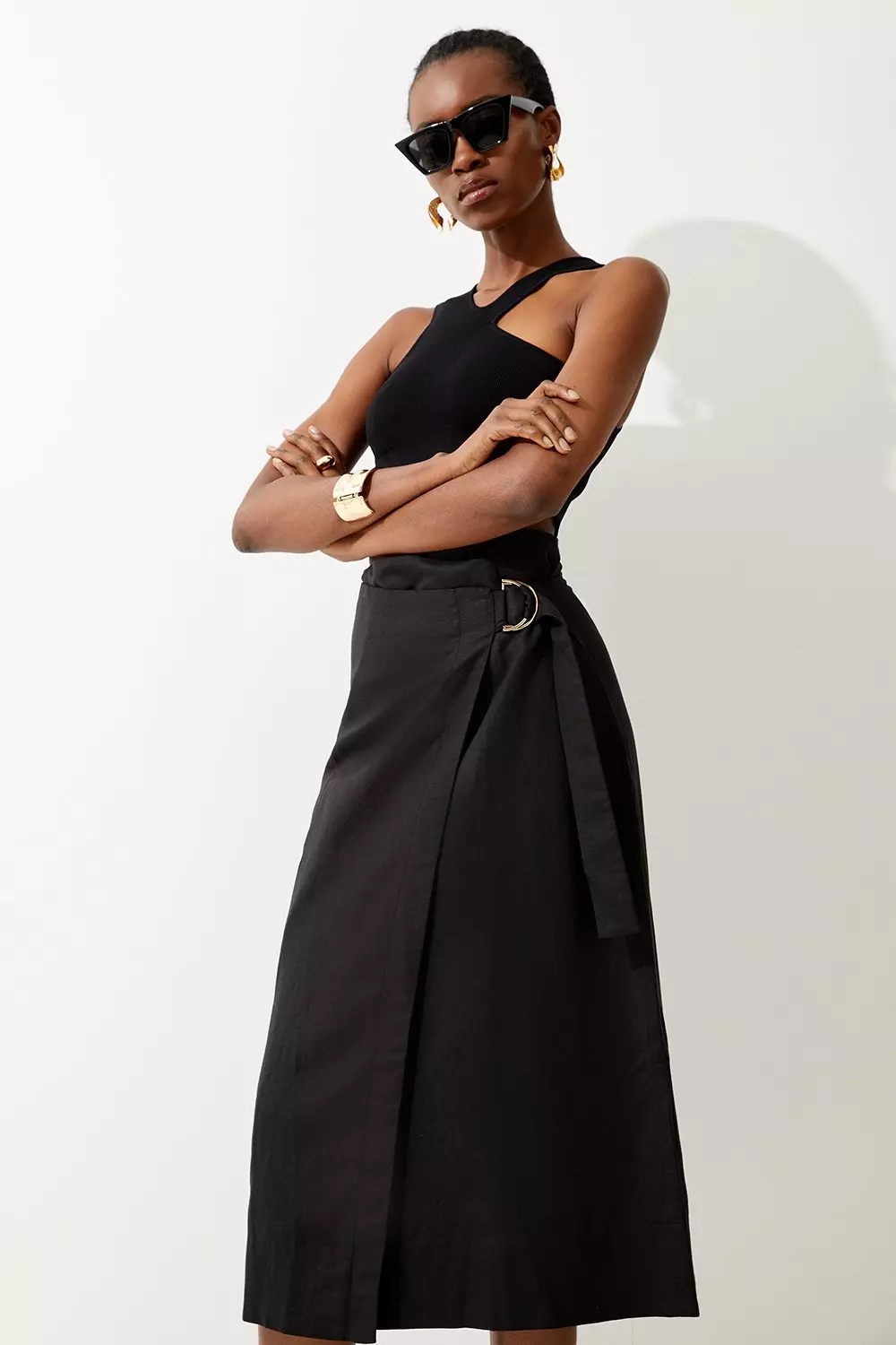 Gap midi outlet wrap skirt