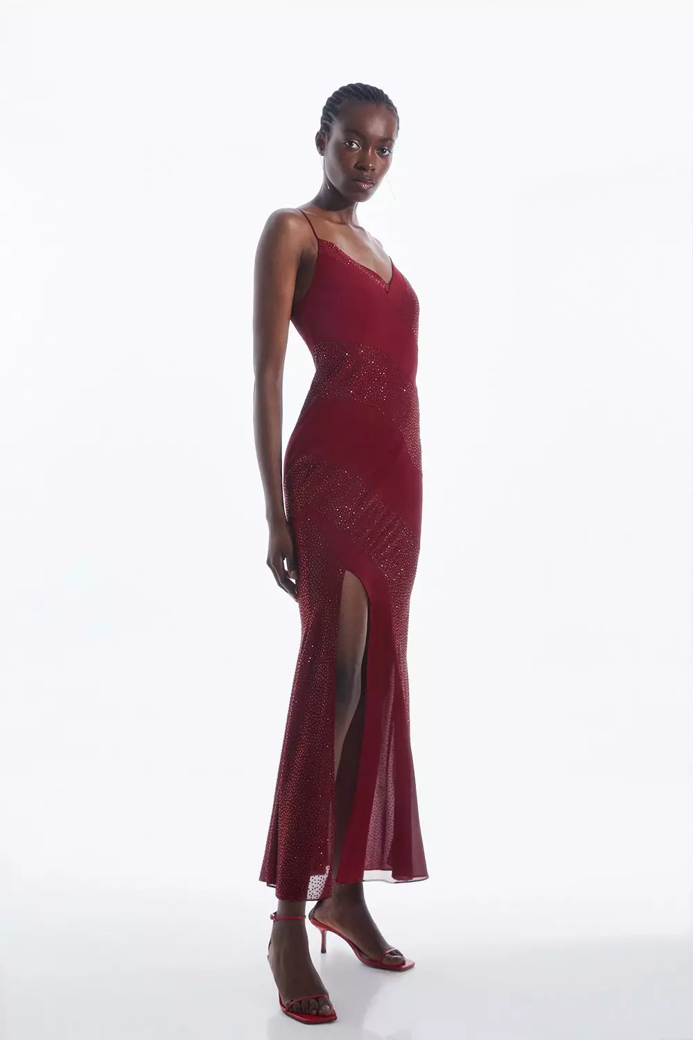 Monsoon red hot sale maxi dress