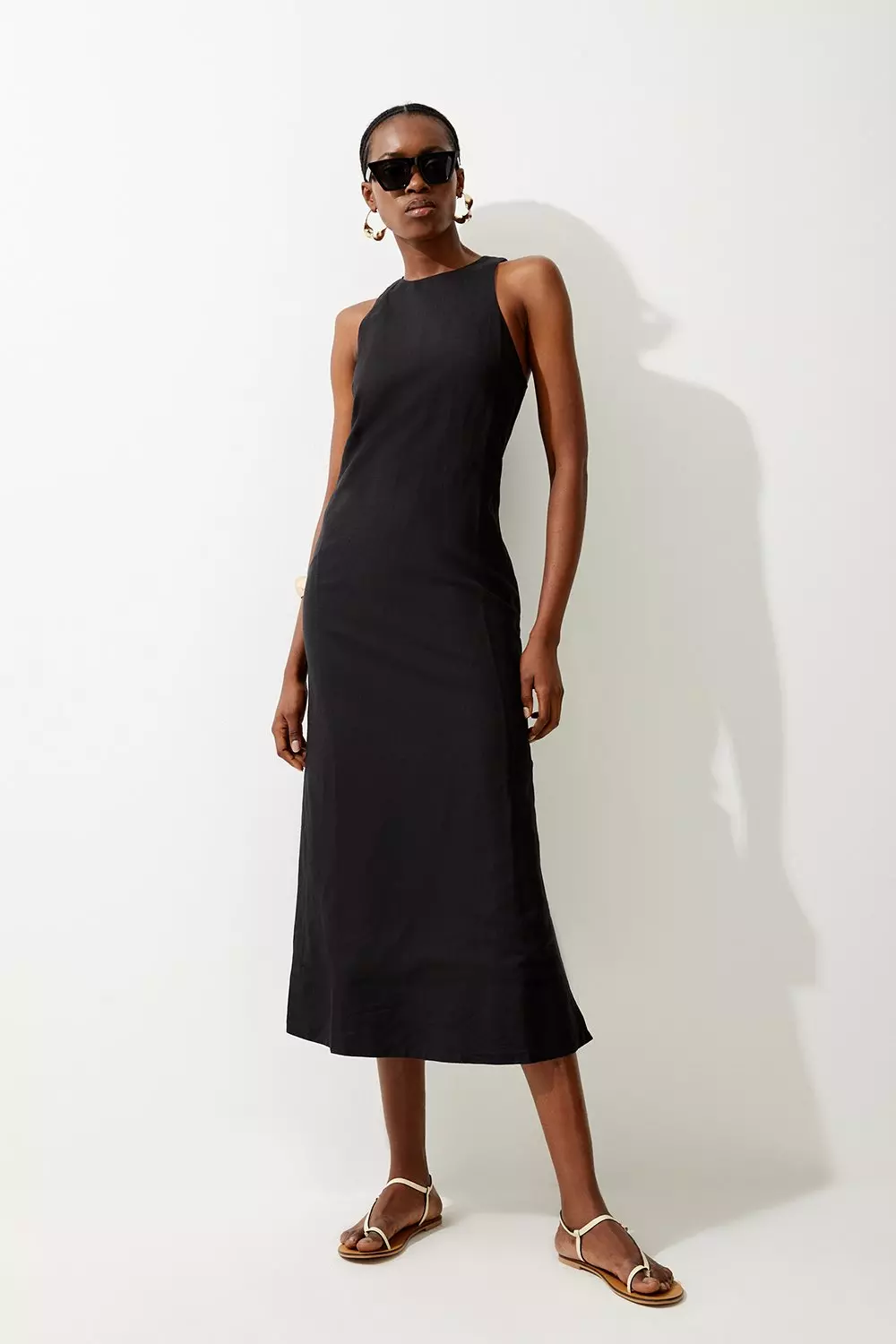 Column sales midi dress