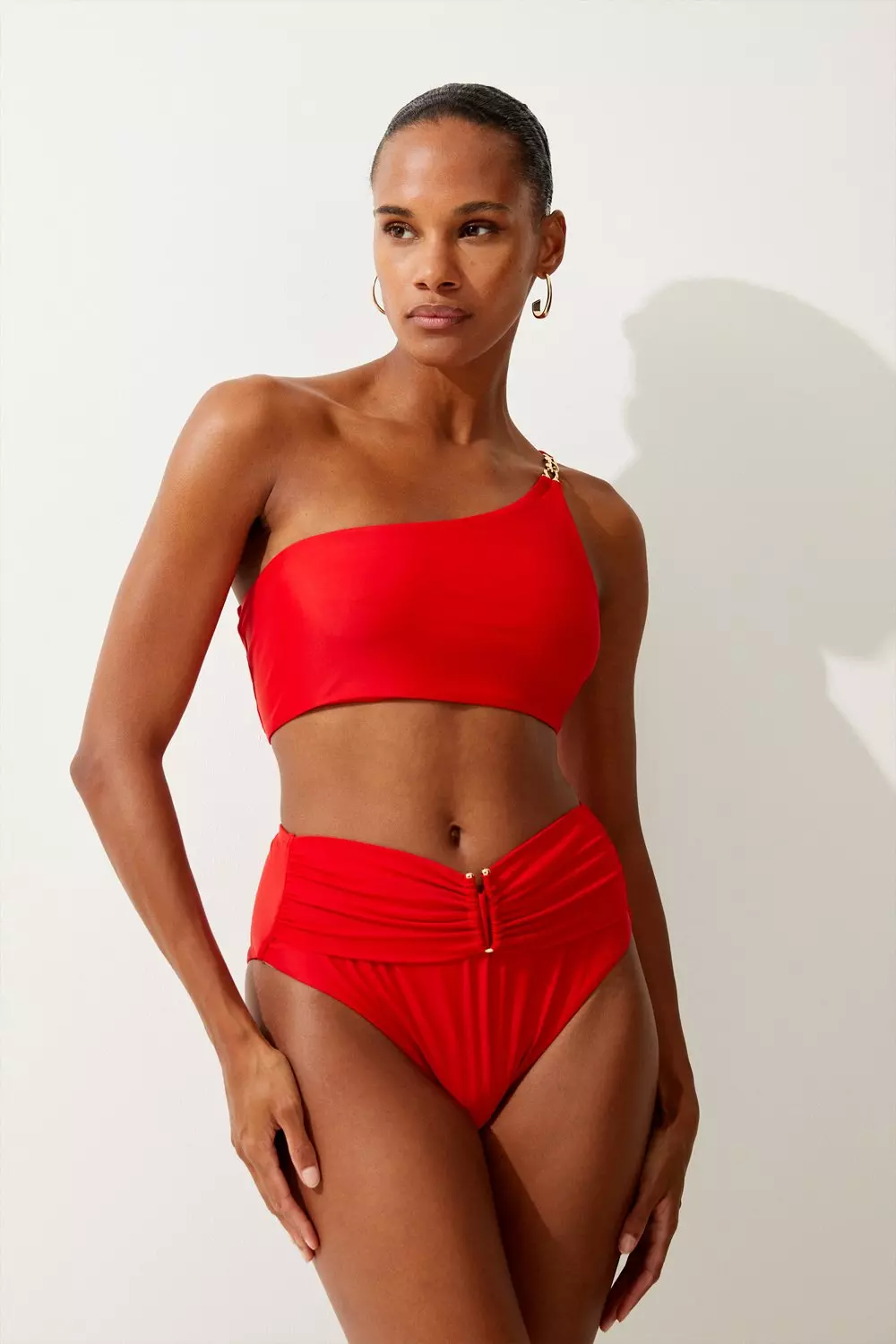 One shoulder cheap bikini swimsuit