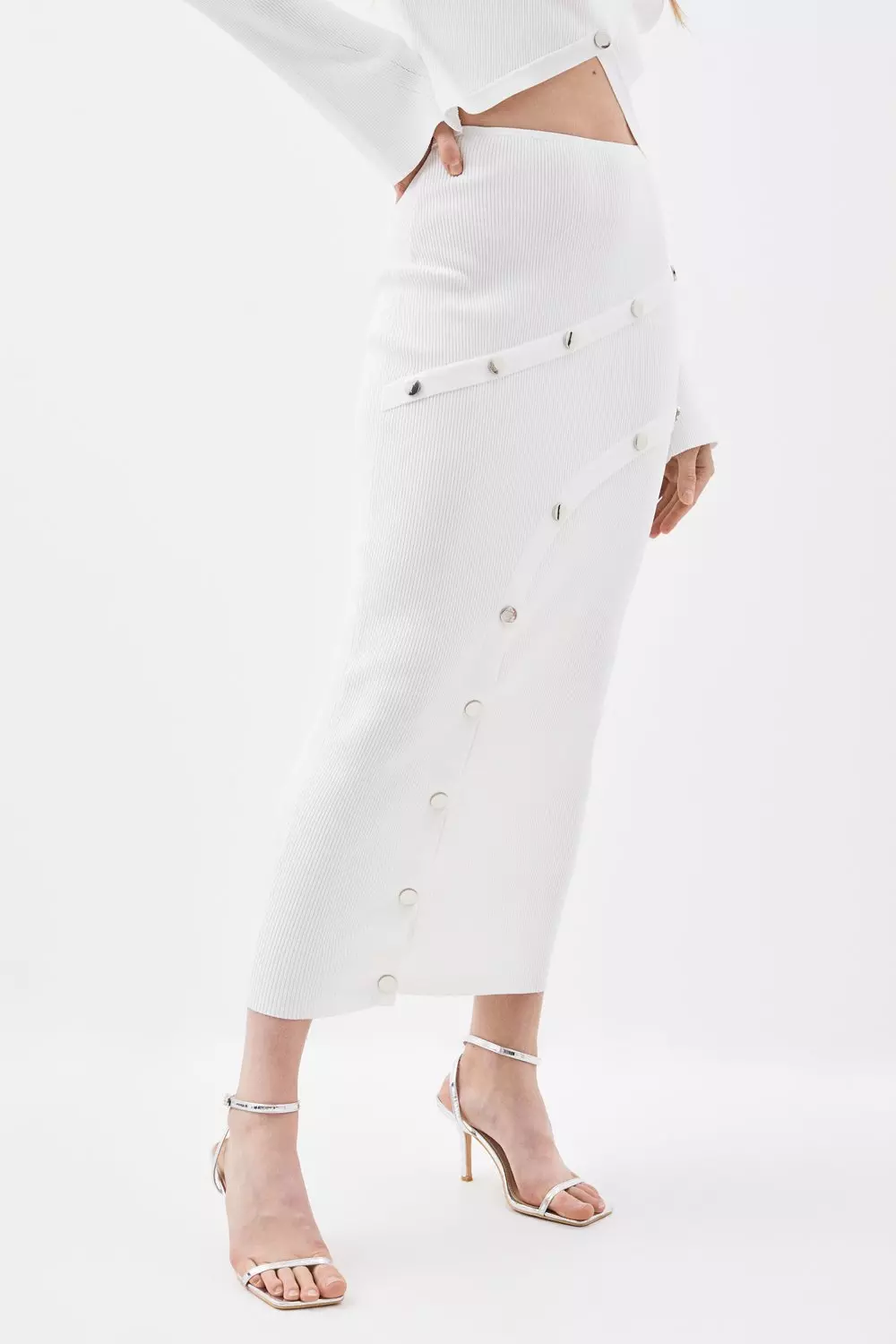 White pencil shop skirt co ord