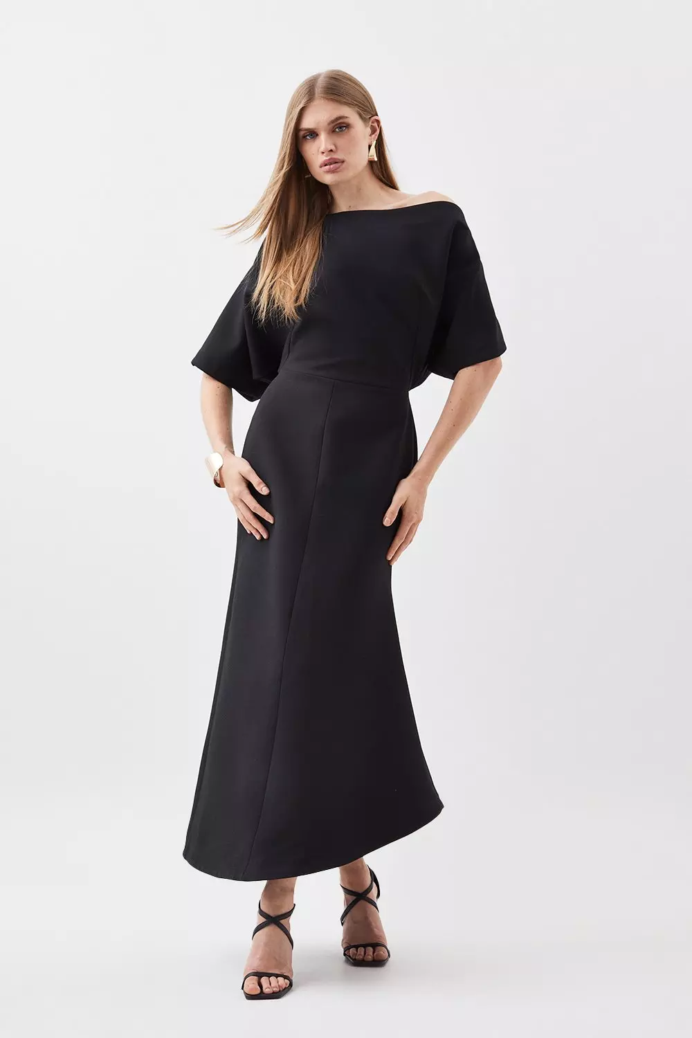 Short sleeve clearance midi dress formal