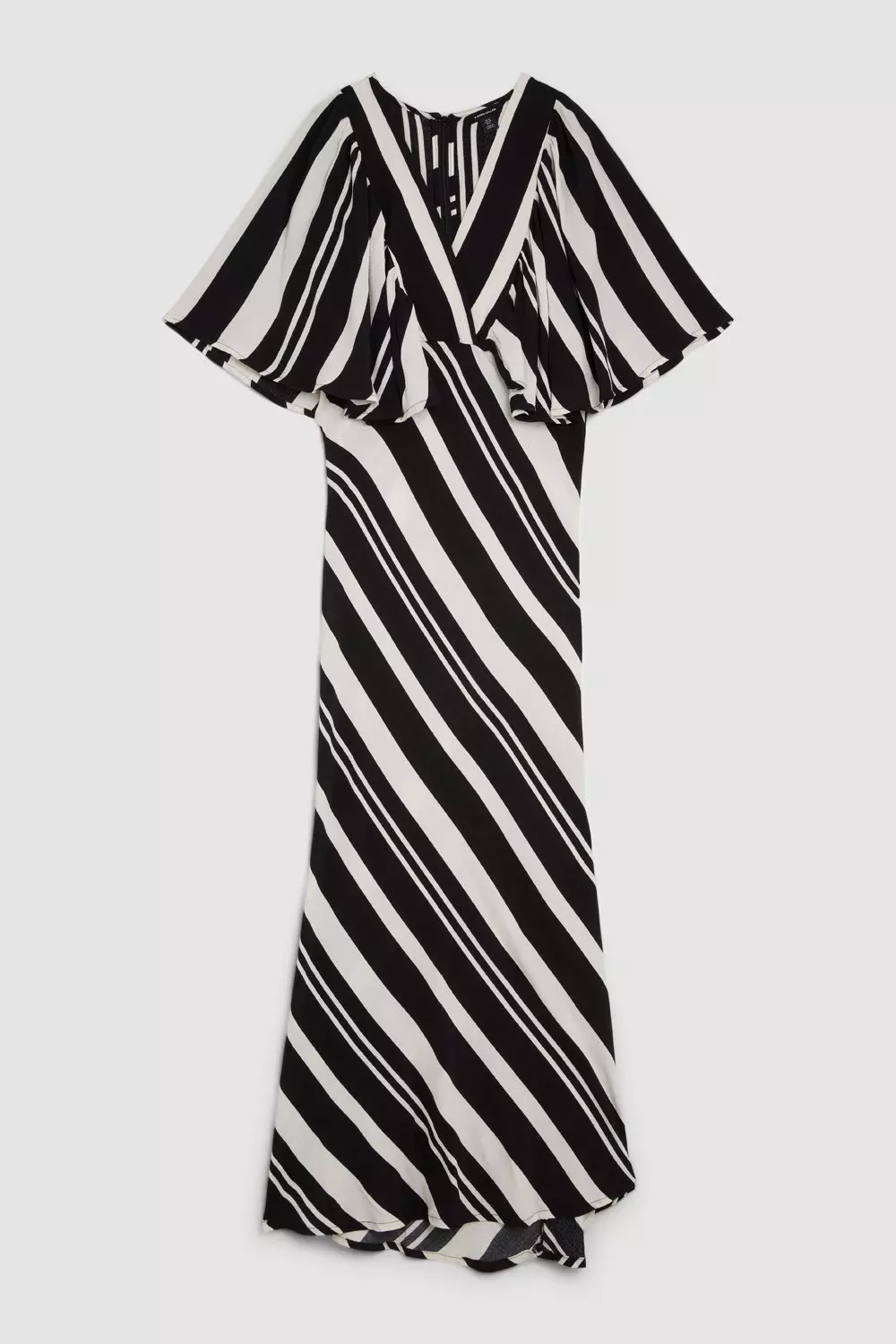 Karen millen graphic store stripe midi dress