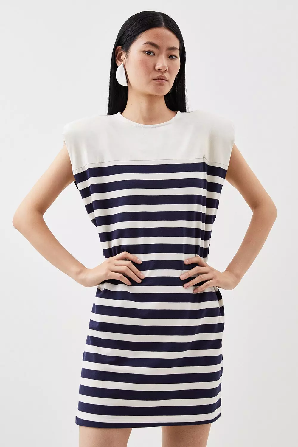 Karen millen stripe clearance dress