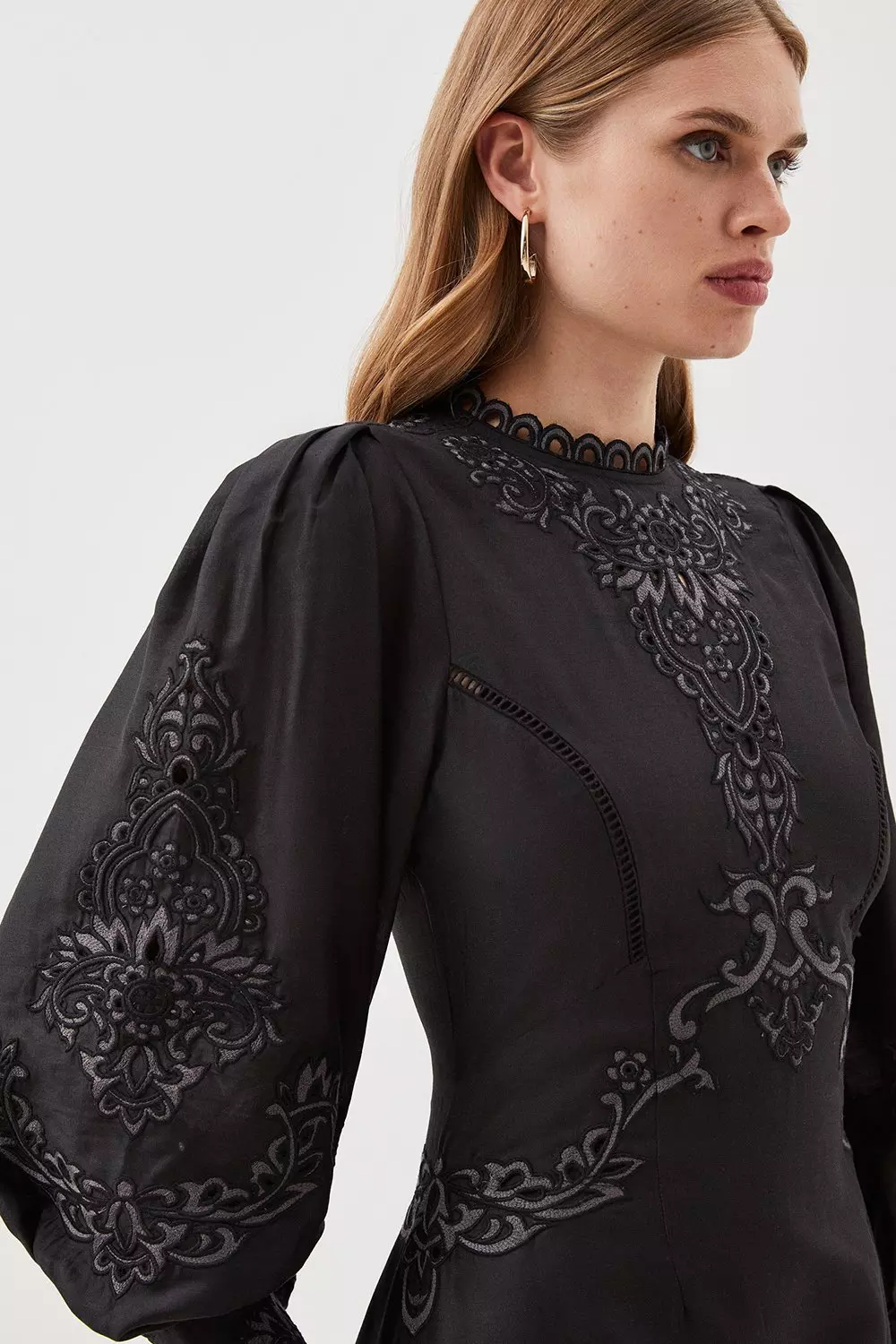 Karen millen embroidered mini 2024 dress