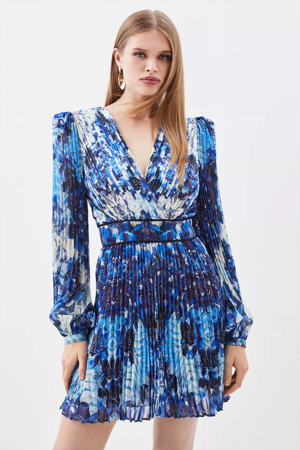 karen millen wrap effect dress