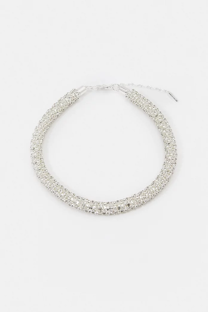 Embellished Twist Necklace | Karen Millen
