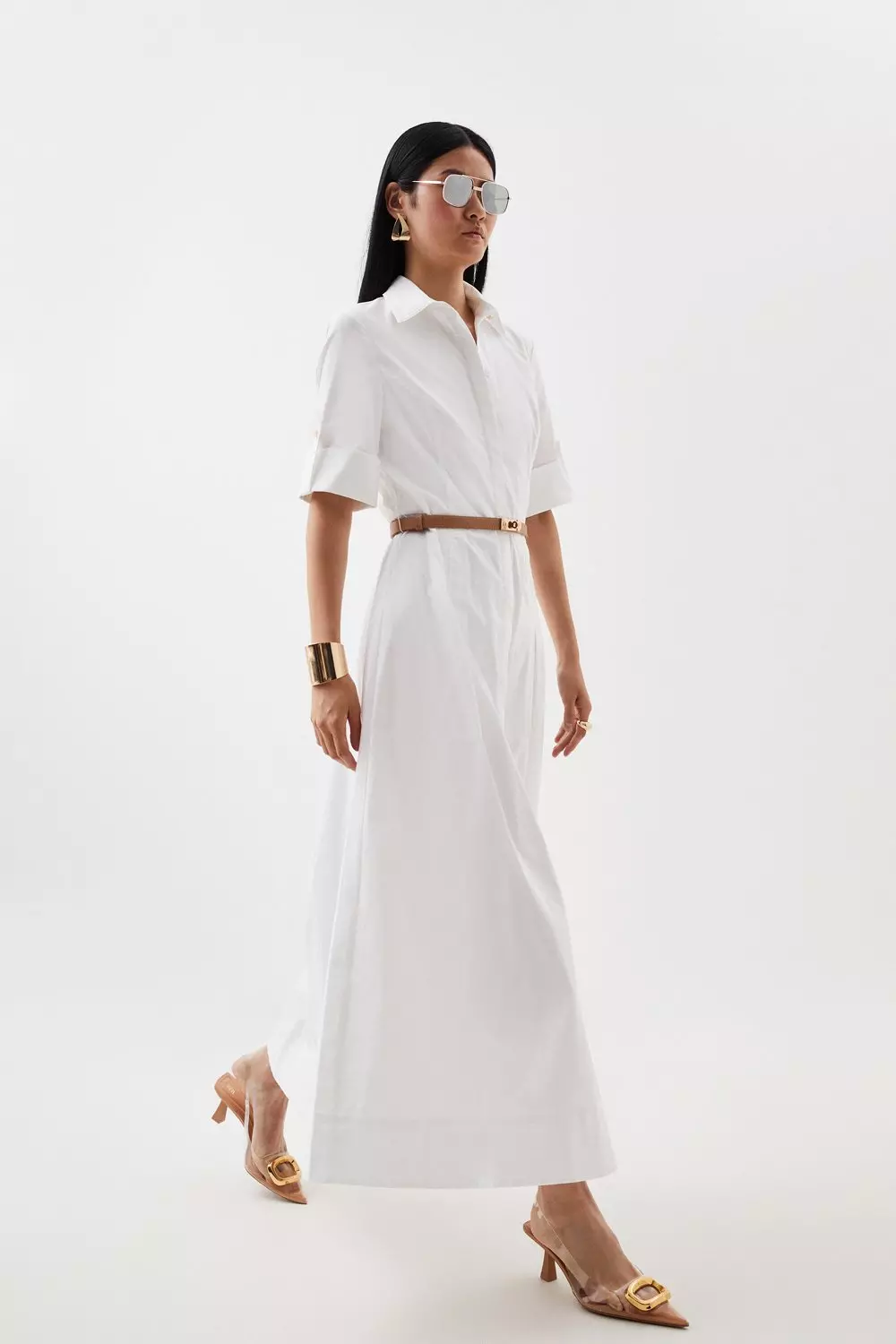 Karen millen shop white maxi dress