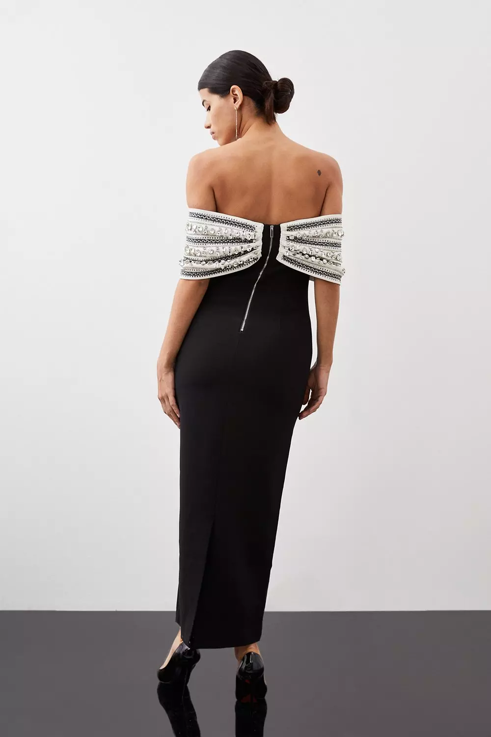 Karen millen black tie hot sale dresses