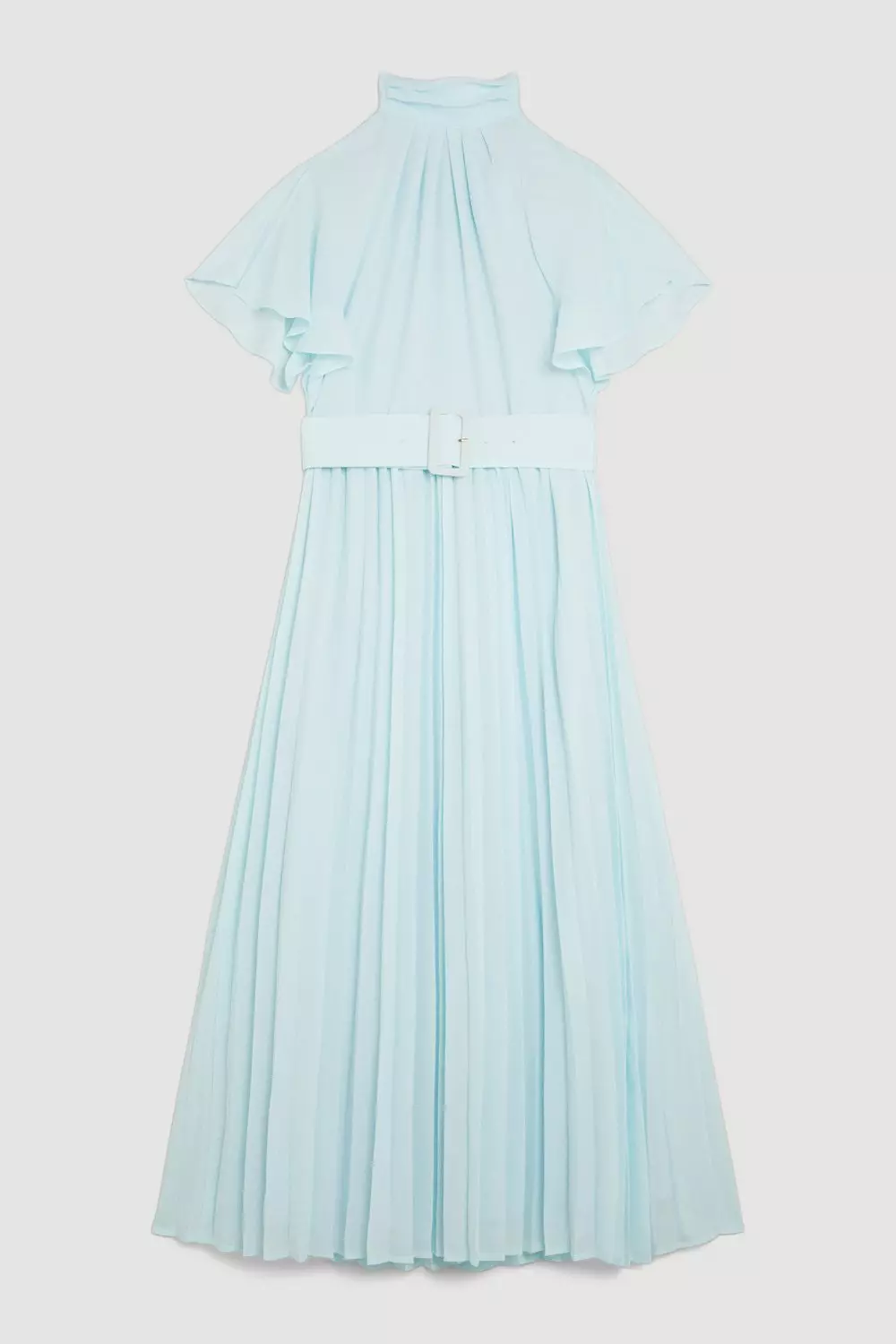 Plus Occasion Angel Sleeve Chiffon Midi Dress