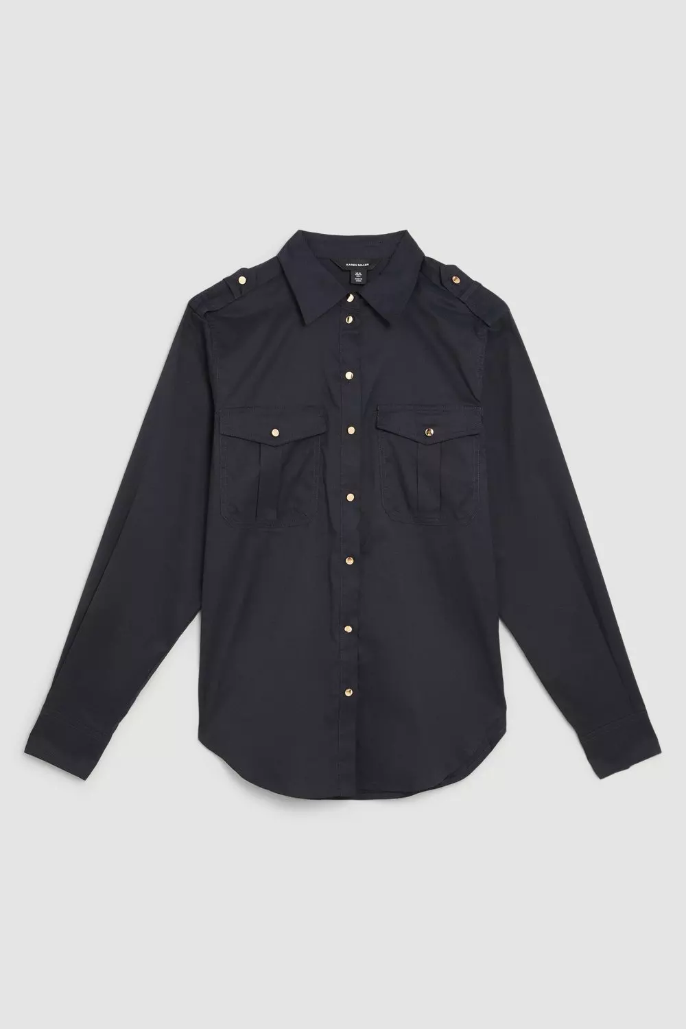 Utility Blouse - Black Silk