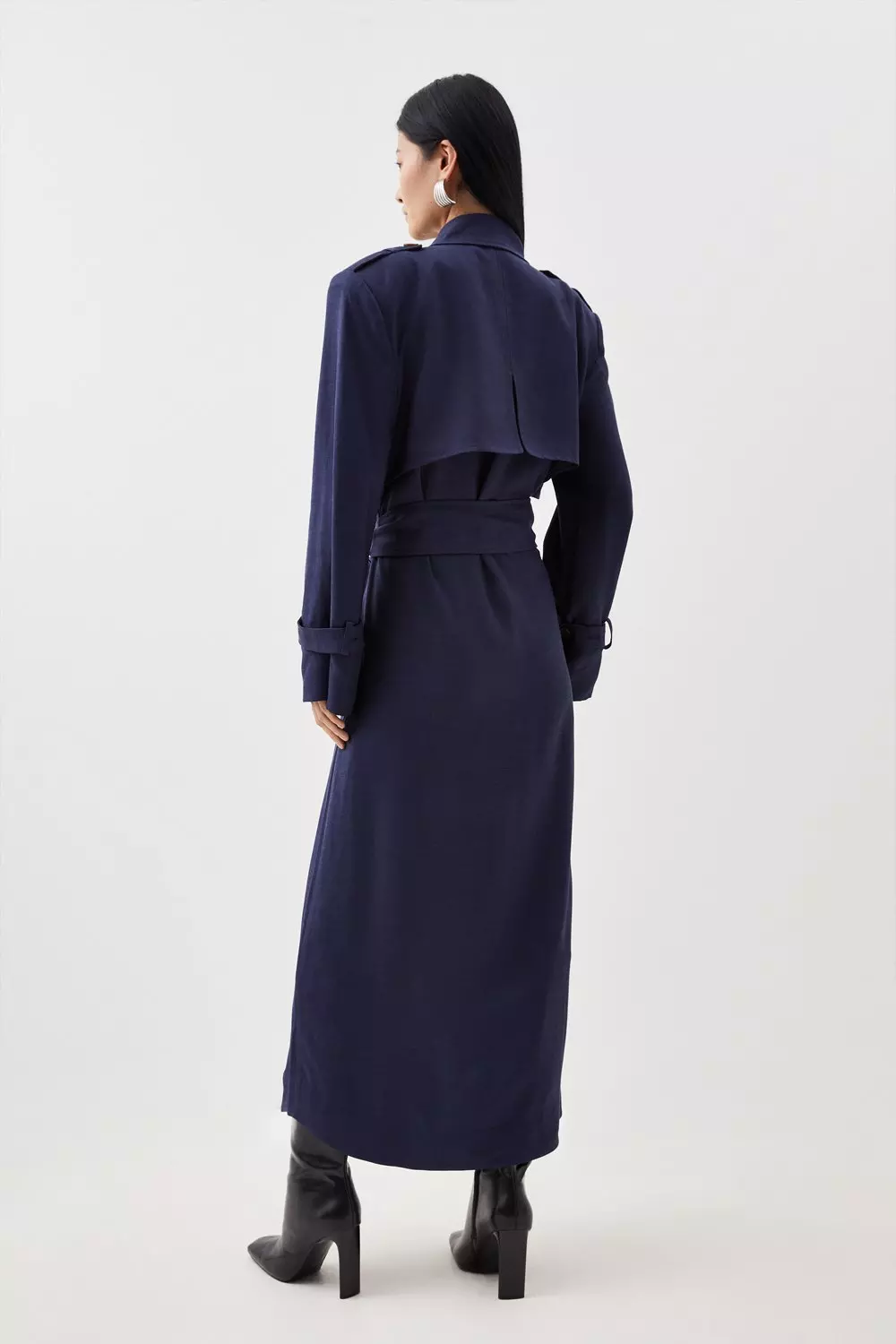 Vero moda clearance trench coat navy