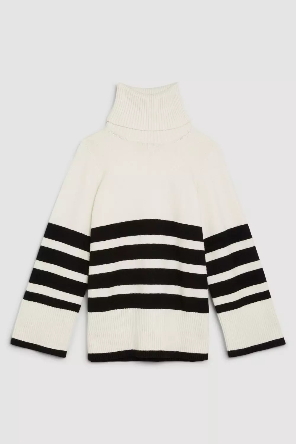 Sweater Split Striped Hem | Knit Karen Millen