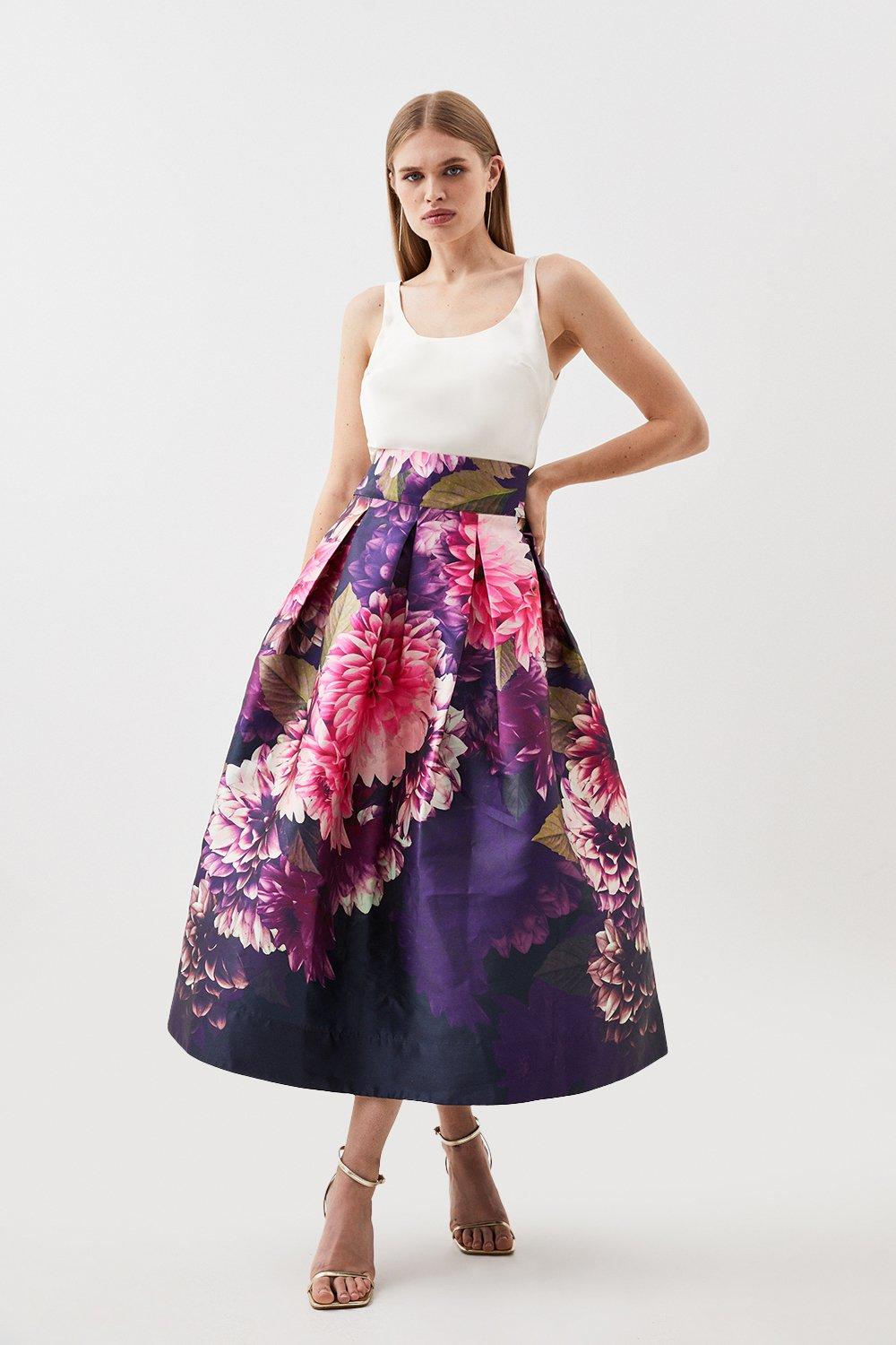 Exploding Floral Prom Maxi | Karen Millen Skirt