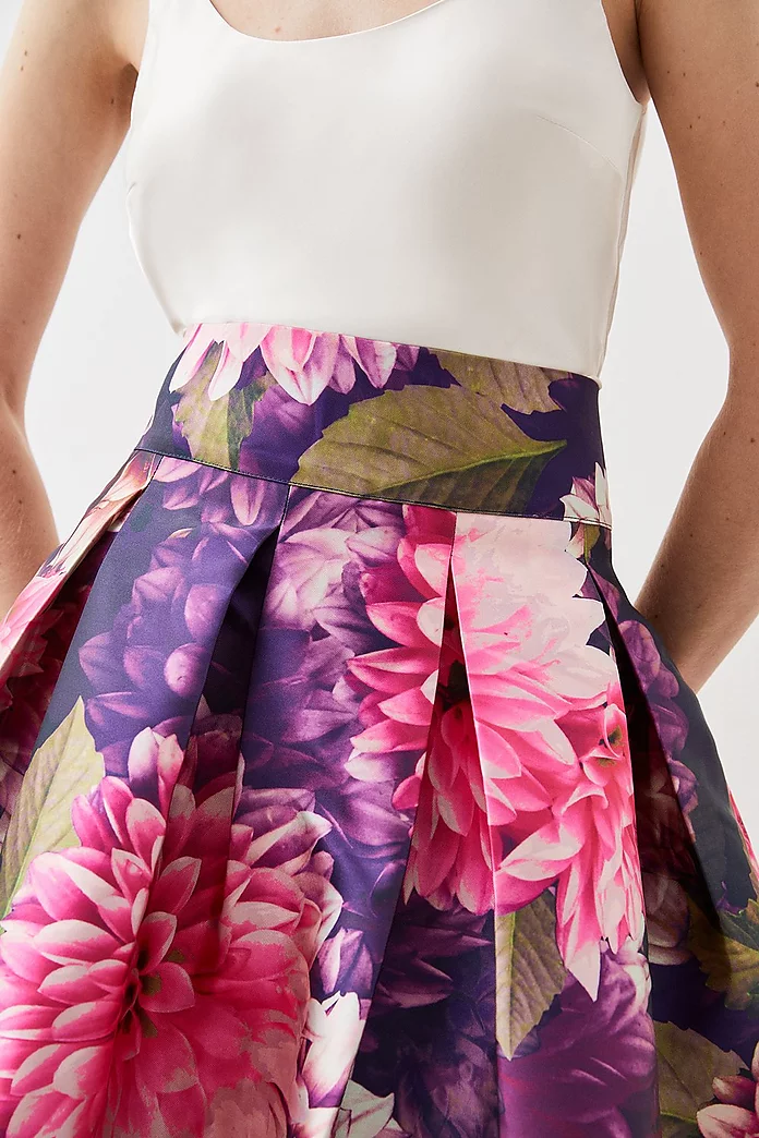 Exploding Floral Prom Maxi Skirt | Karen Millen