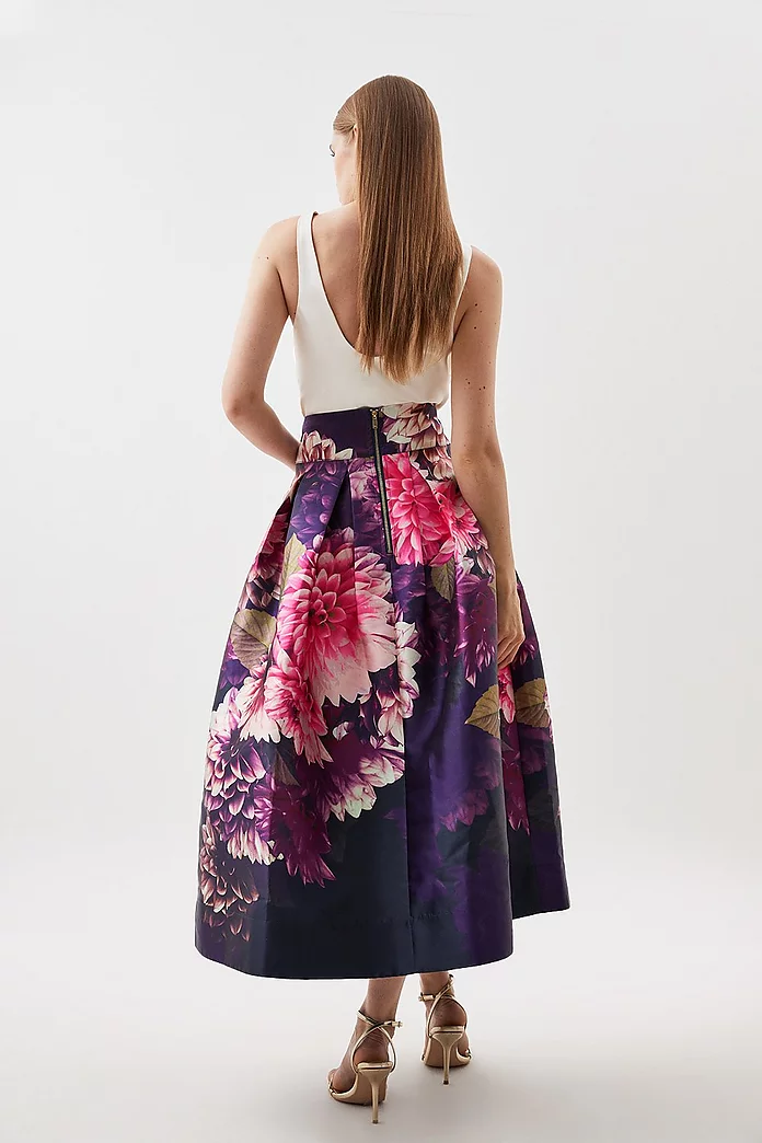 Exploding Floral Prom Maxi Skirt | Karen Millen