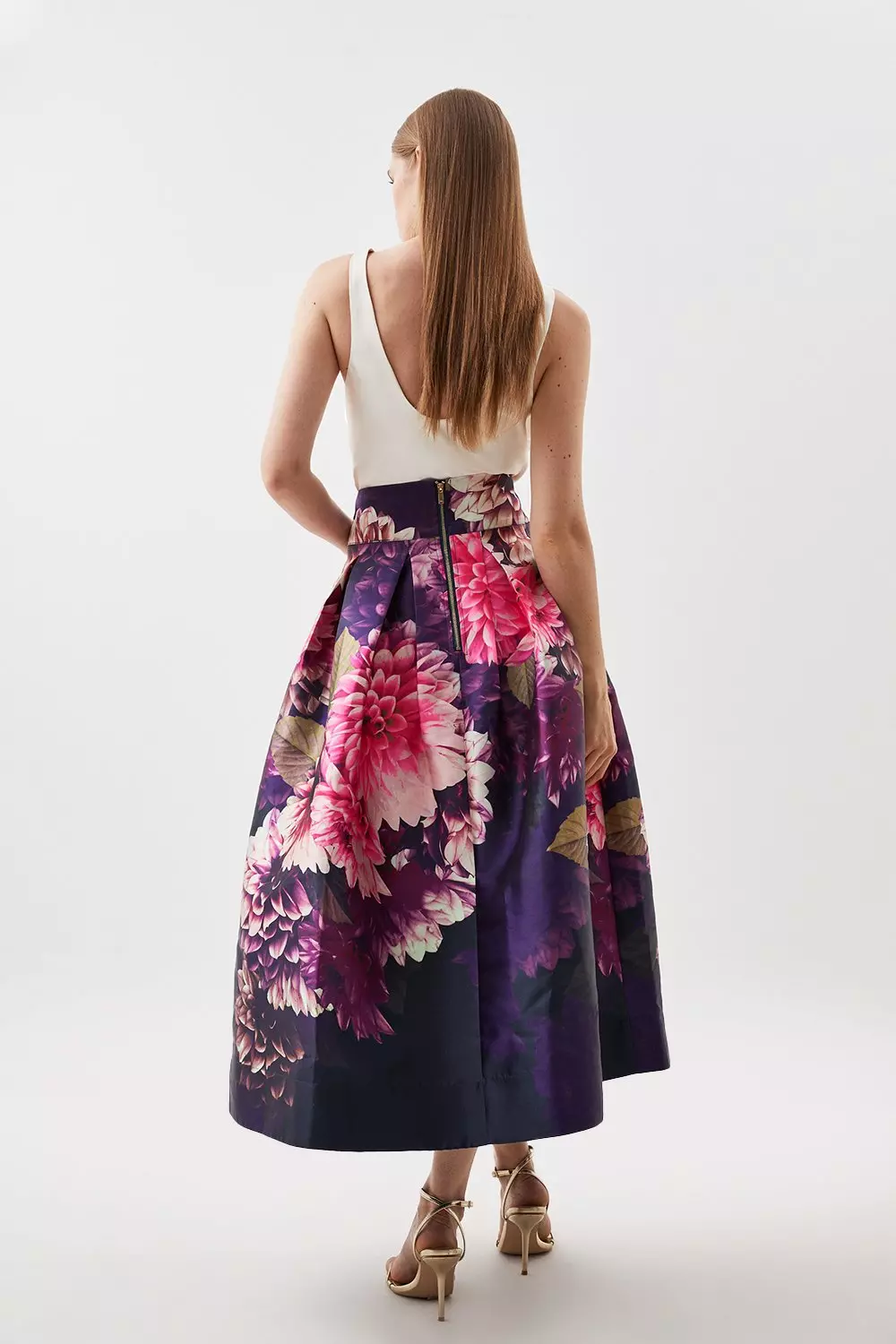 Karen millen floral maxi skirt hotsell