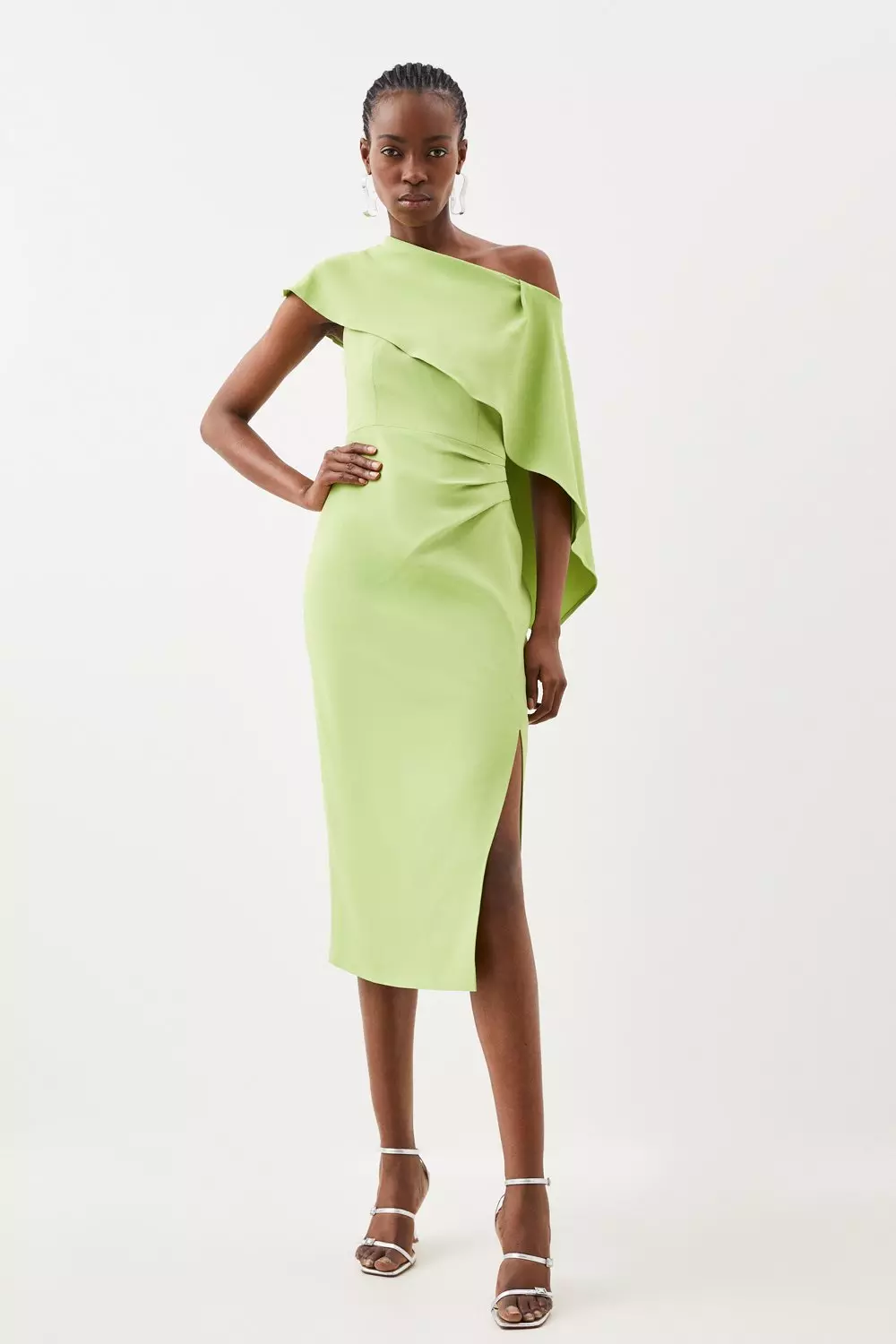 Midi dress 2024 one shoulder