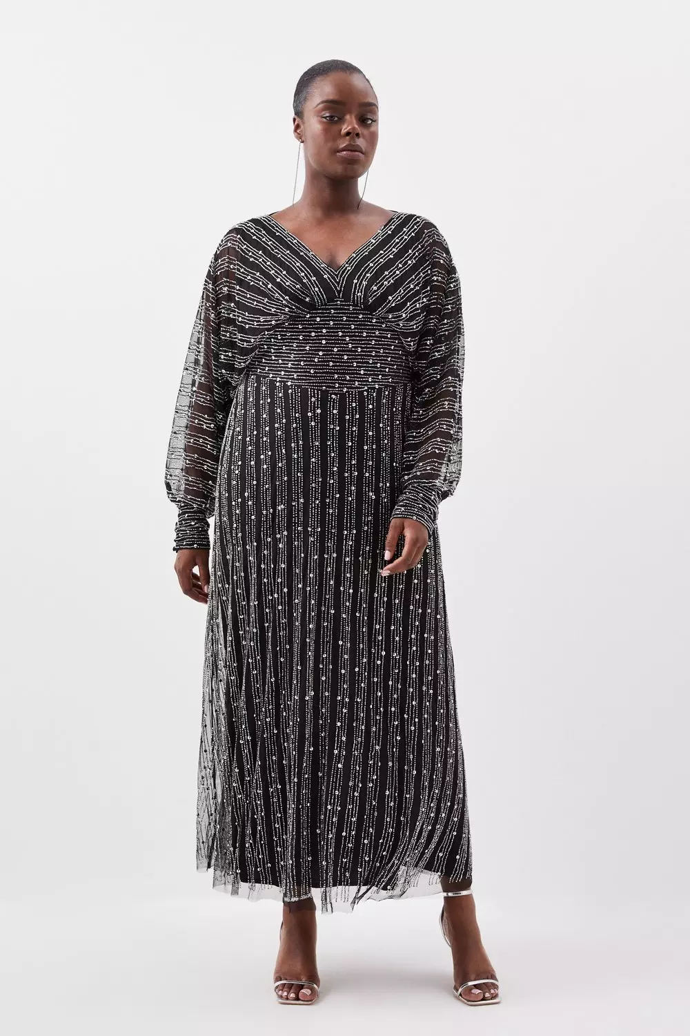 Gray maxi hotsell dress plus size