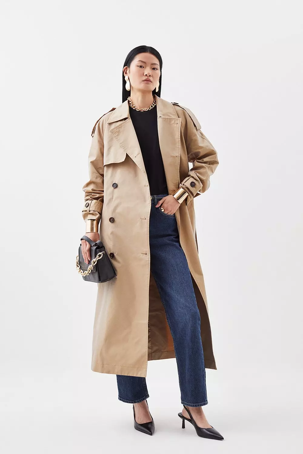 Trench discount camel femme