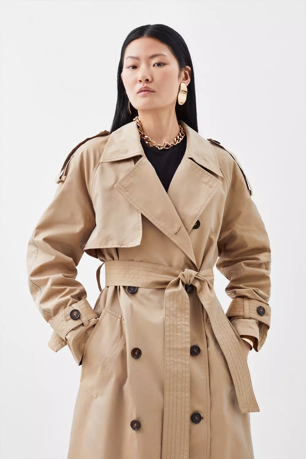 Longline Modern Trench