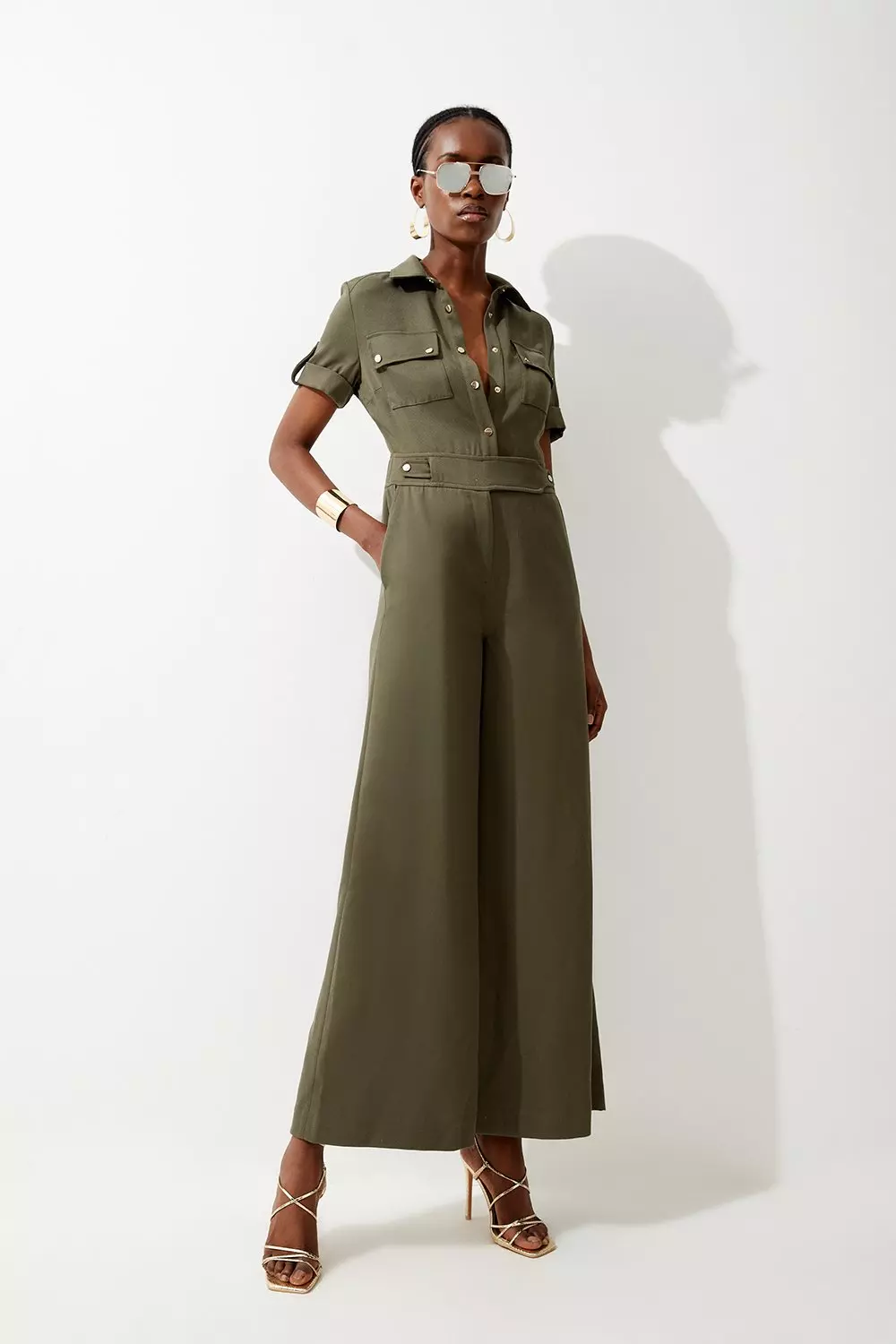 Karen millen cheap green jumpsuit