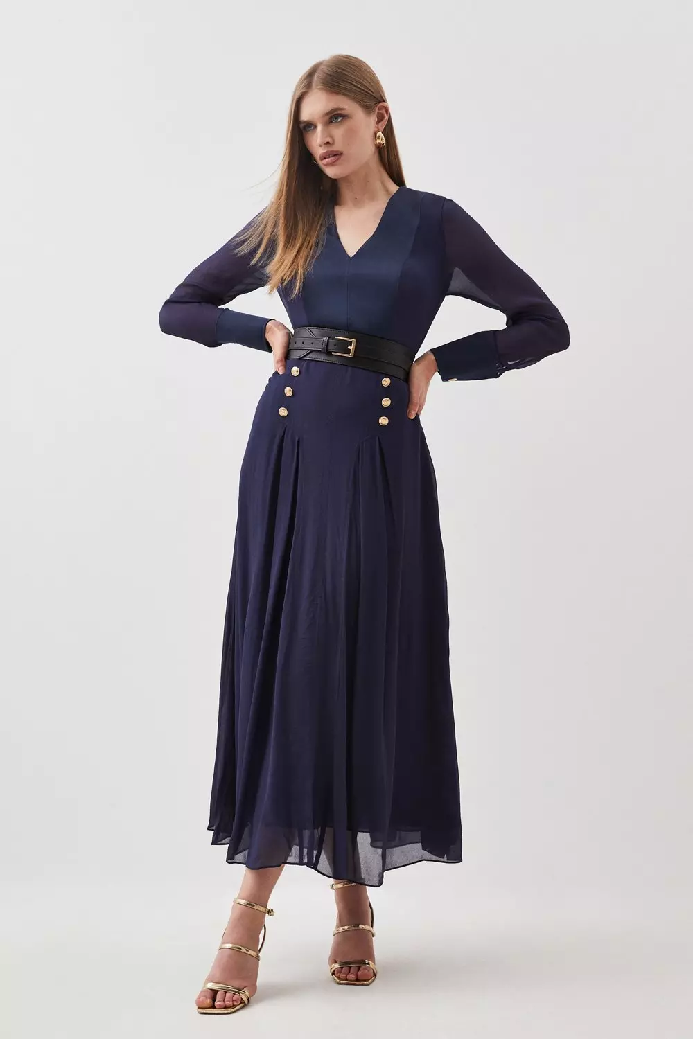 Karen millen 2024 navy dress