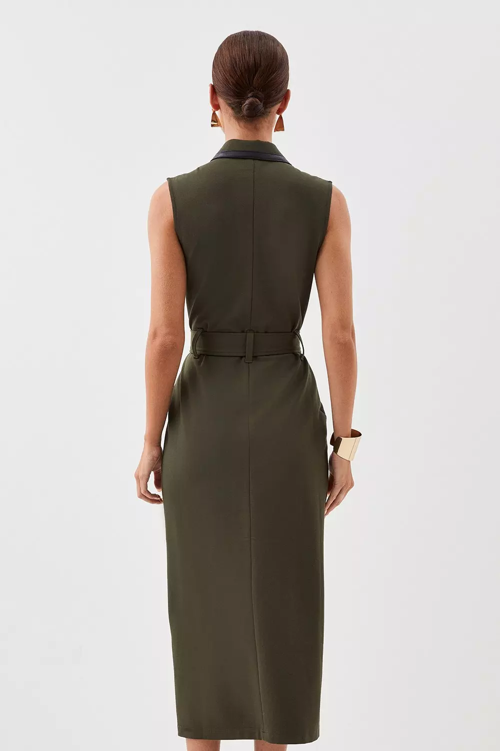 Ponte Belted Midi Dress | Karen Millen