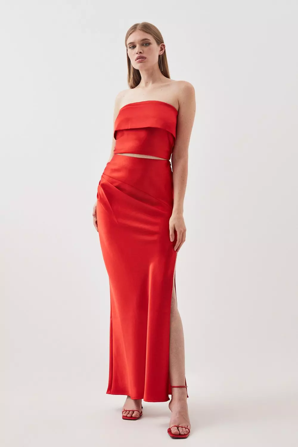 Maxi dress outlet red skirt