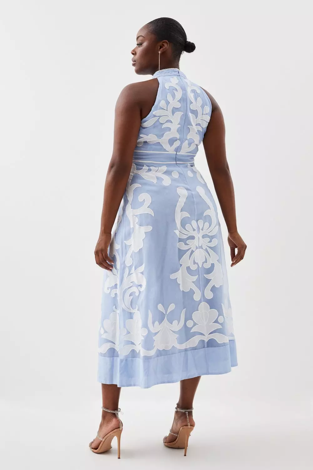 Corsage lily midi dress best sale