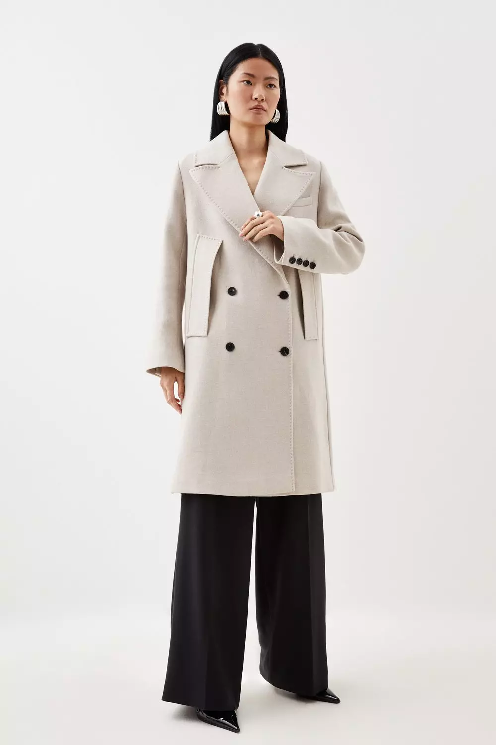 Karen millen cape coat sale