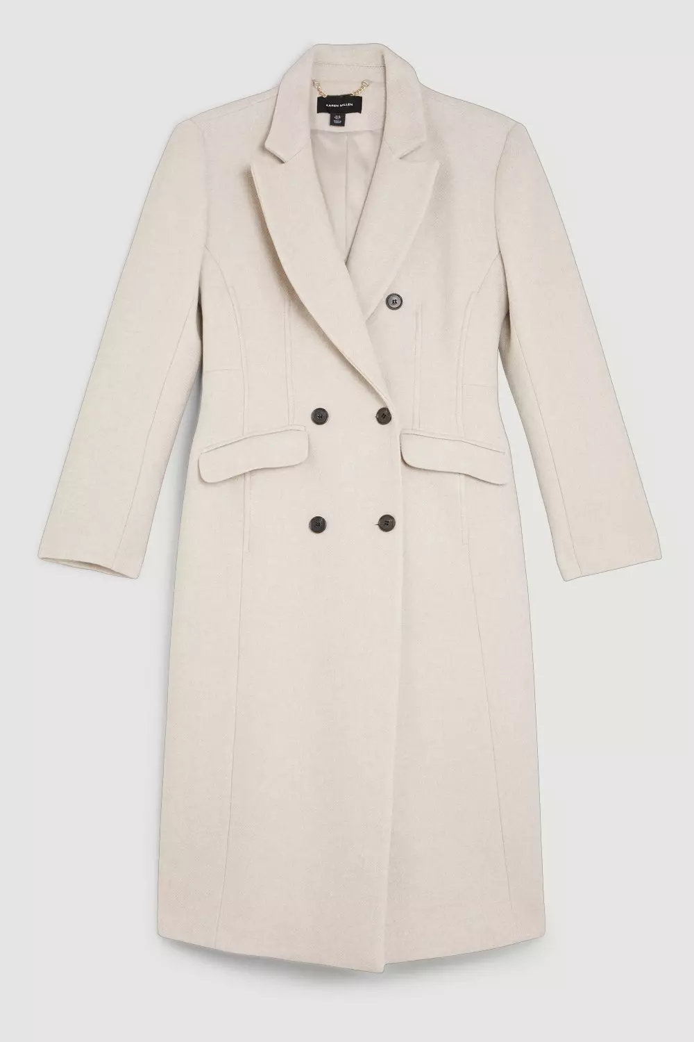 Hourglass double hot sale breasted coat