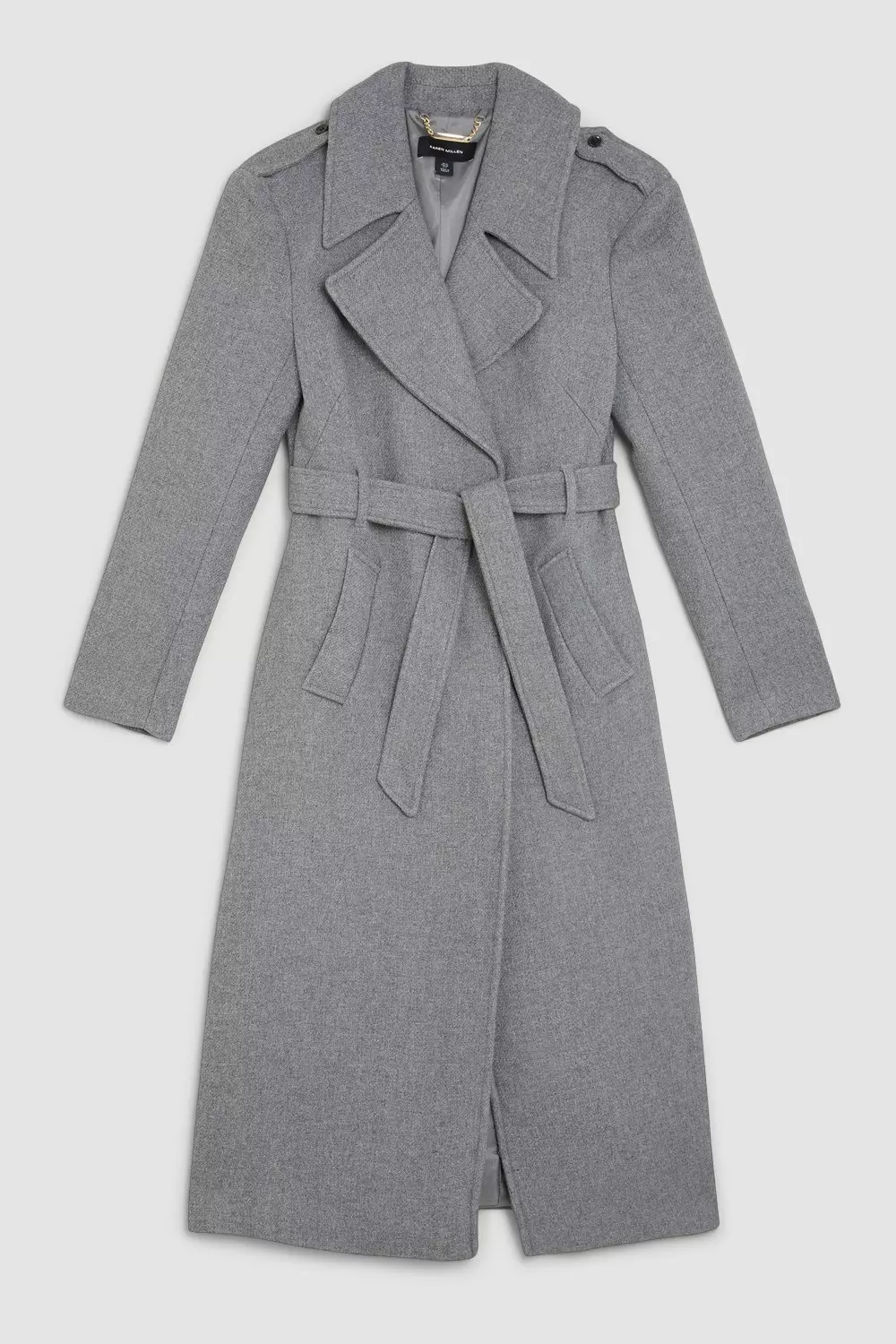 Grey Wool Coats  Karen Millen US