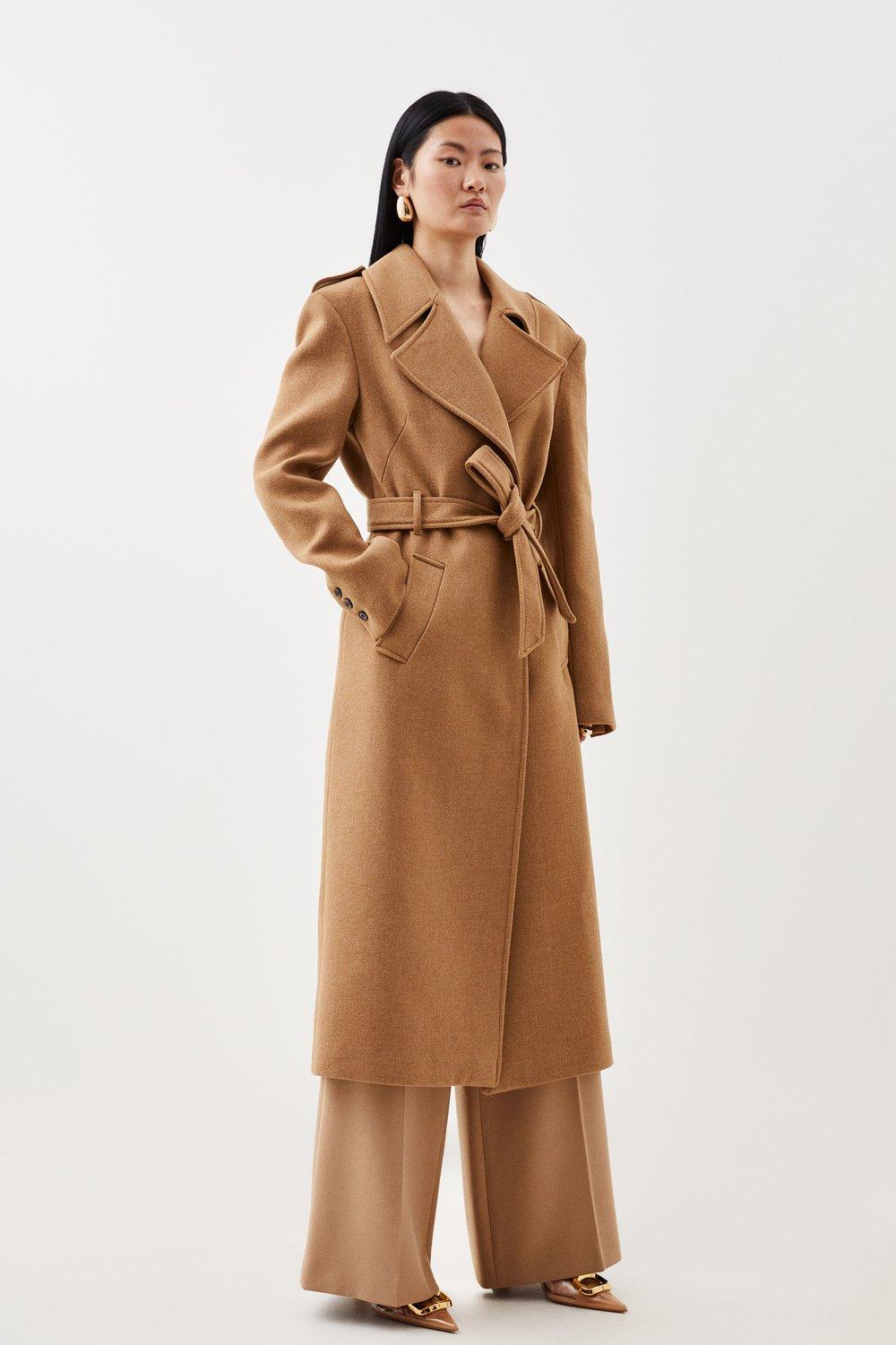 Karen millen on sale burnt orange coat