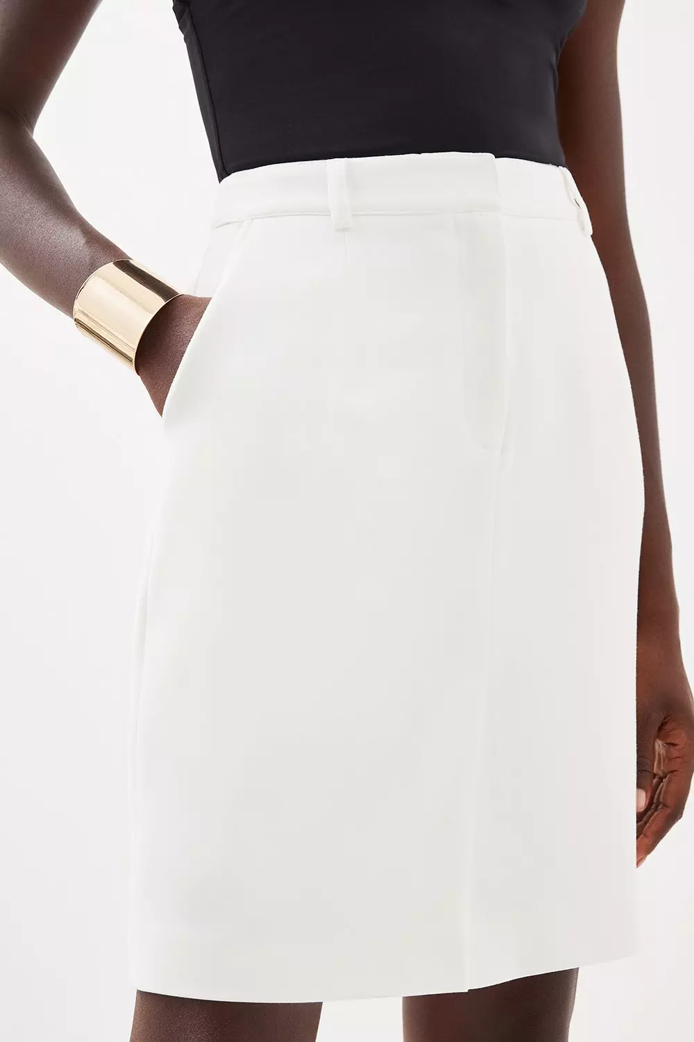 White pencil skirt sale short