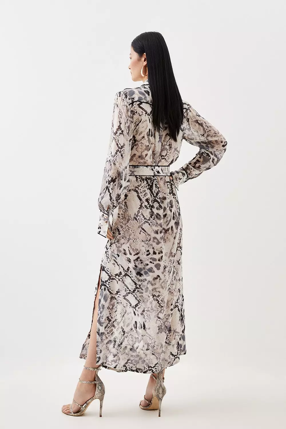 Wrap dress best sale snake print