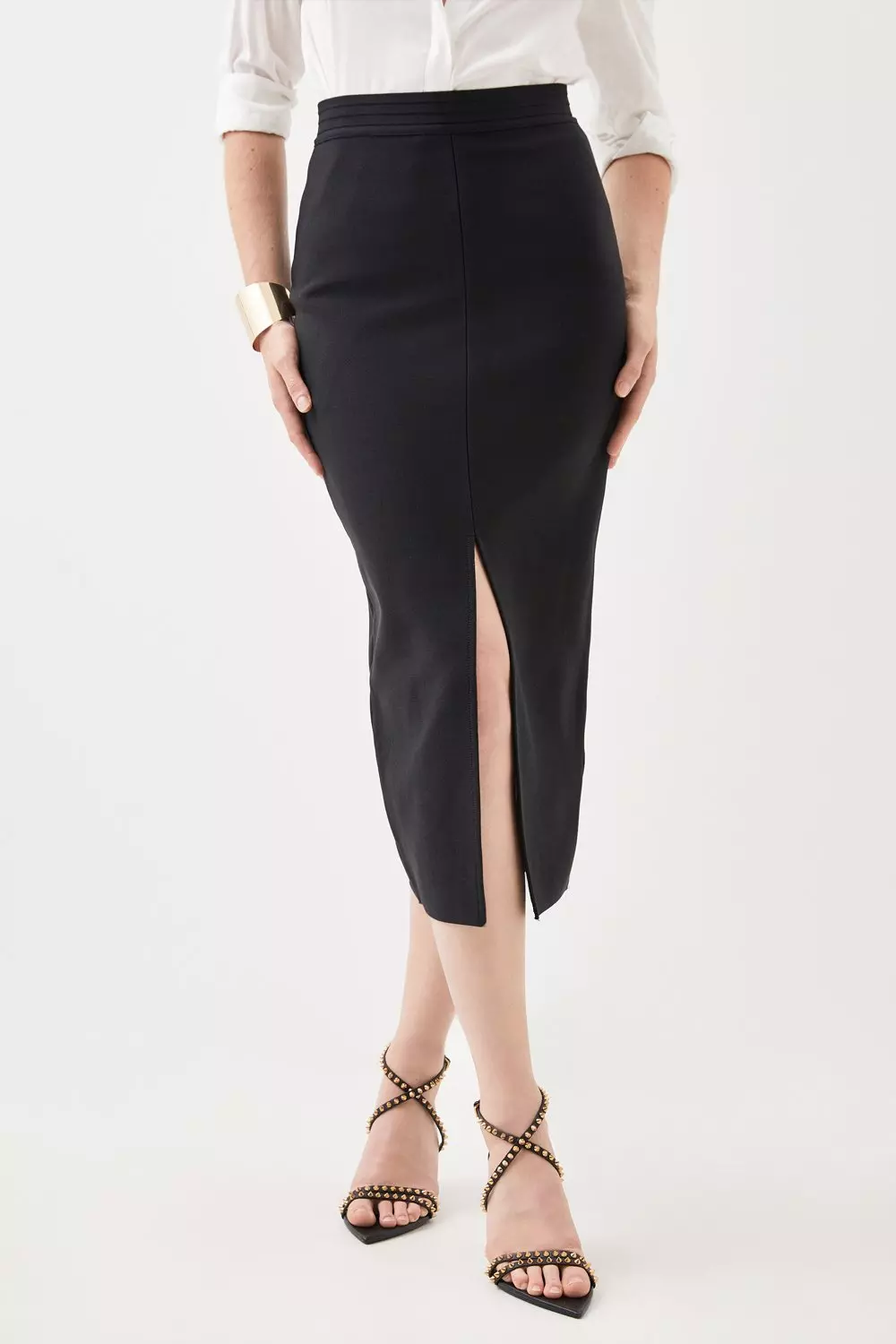 Figure Form Bandage Knit Pencil Skirt | Karen Millen